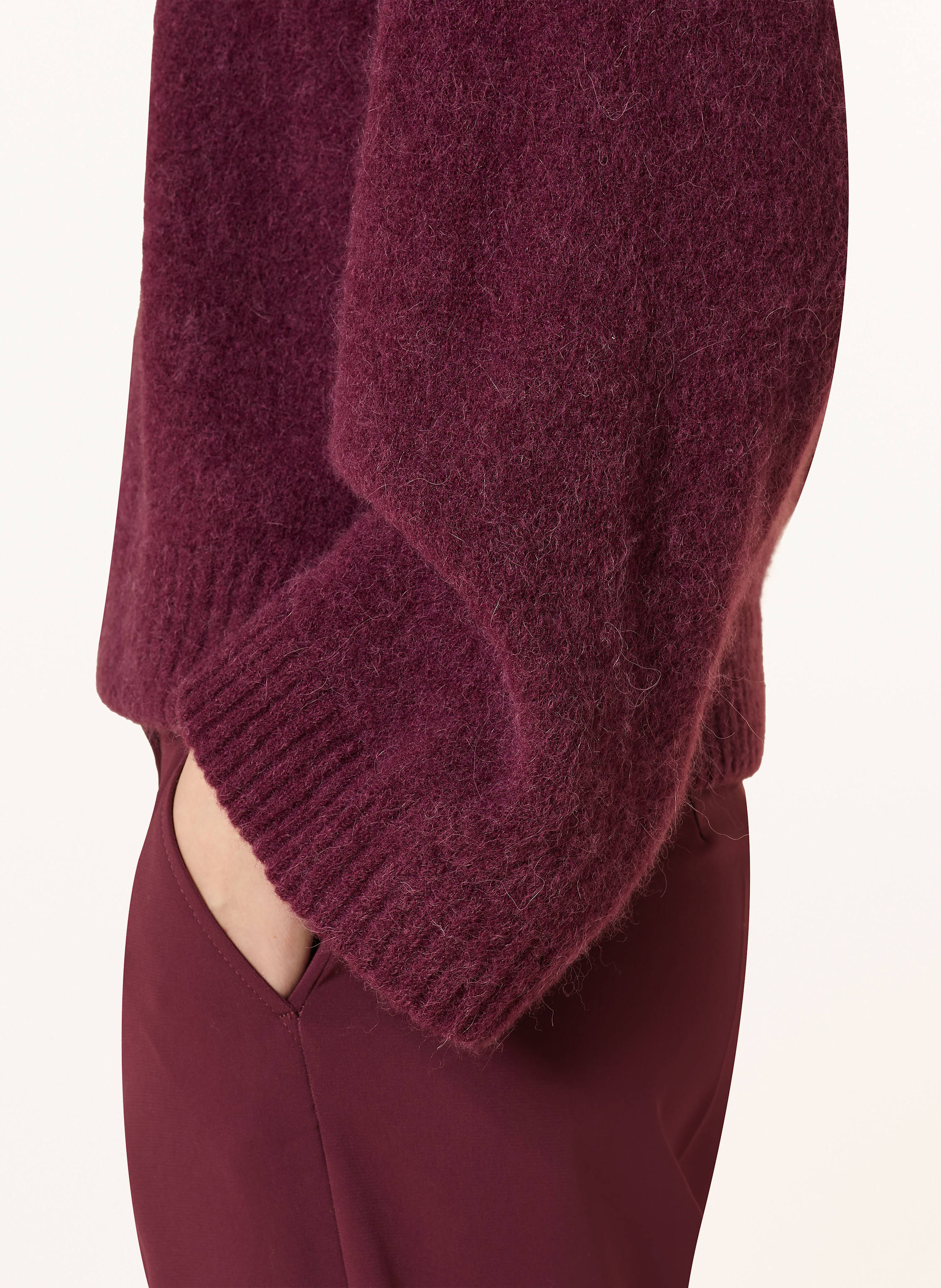 Thumbnail - Miss Goodlife Pullover Mit Alpaka rot