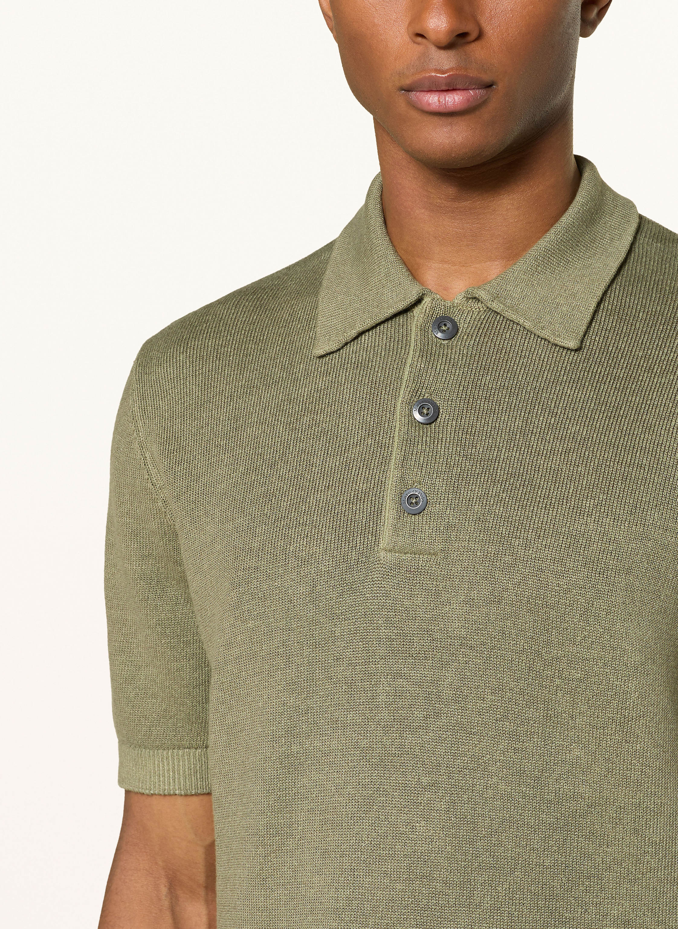 Thumbnail - Marc O'polo Strick-Poloshirt Regular Fit gruen