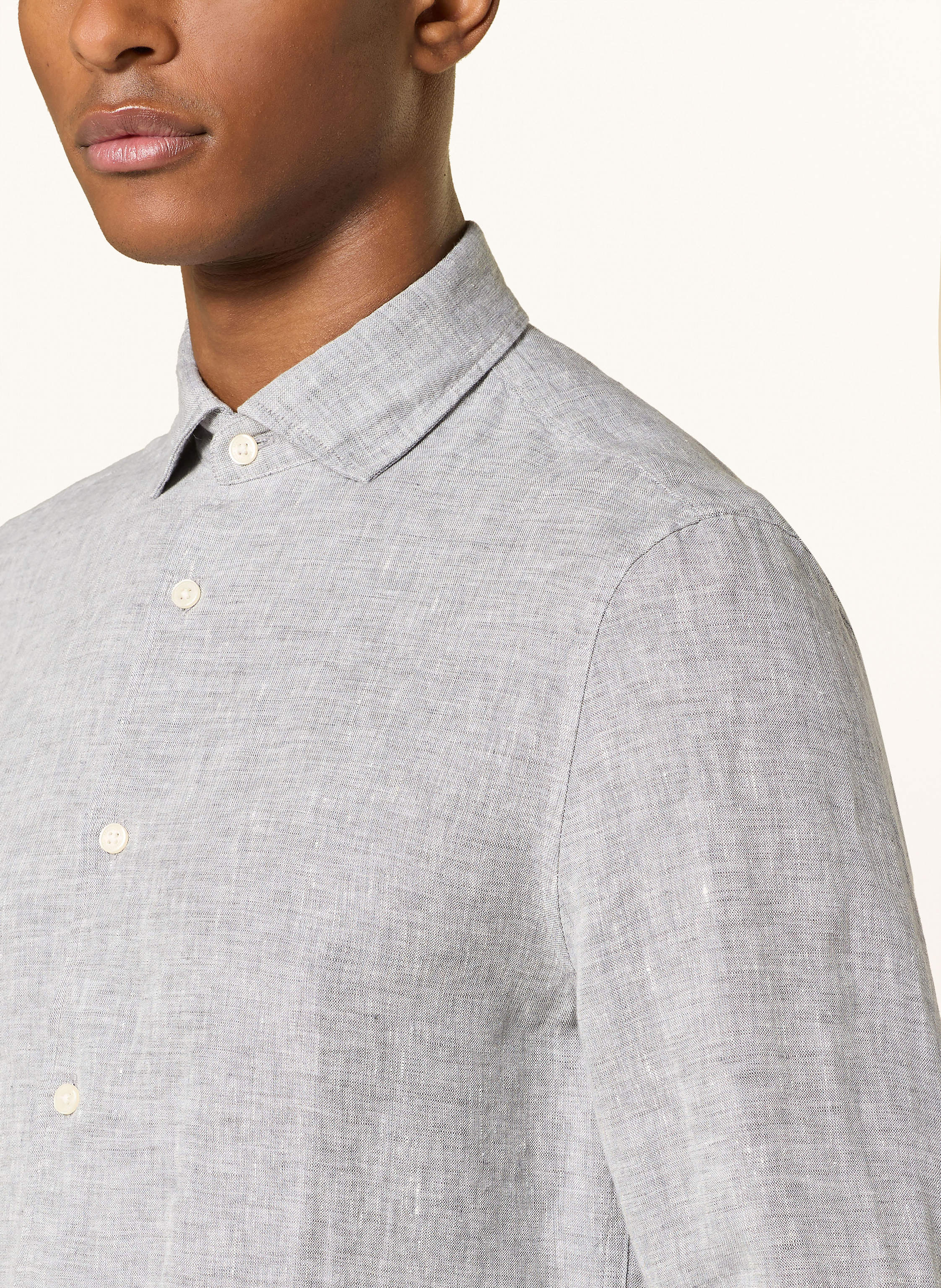 Thumbnail - Marc O'polo Leinenhemd Shaped Fit grau