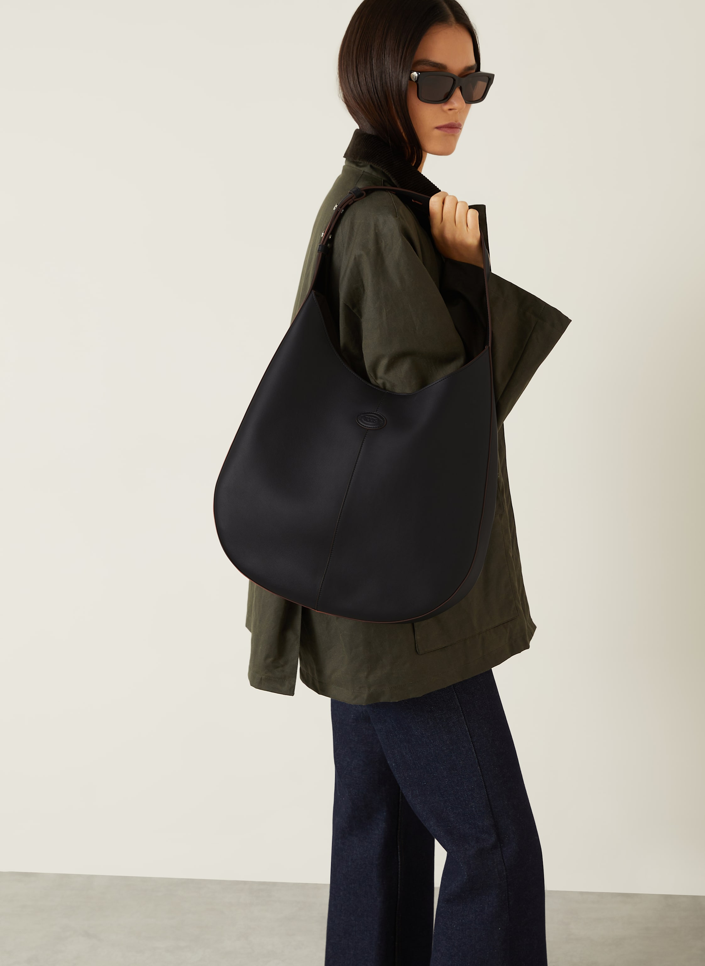 Thumbnail - Tod's Schultertasche Sacca Medium schwarz