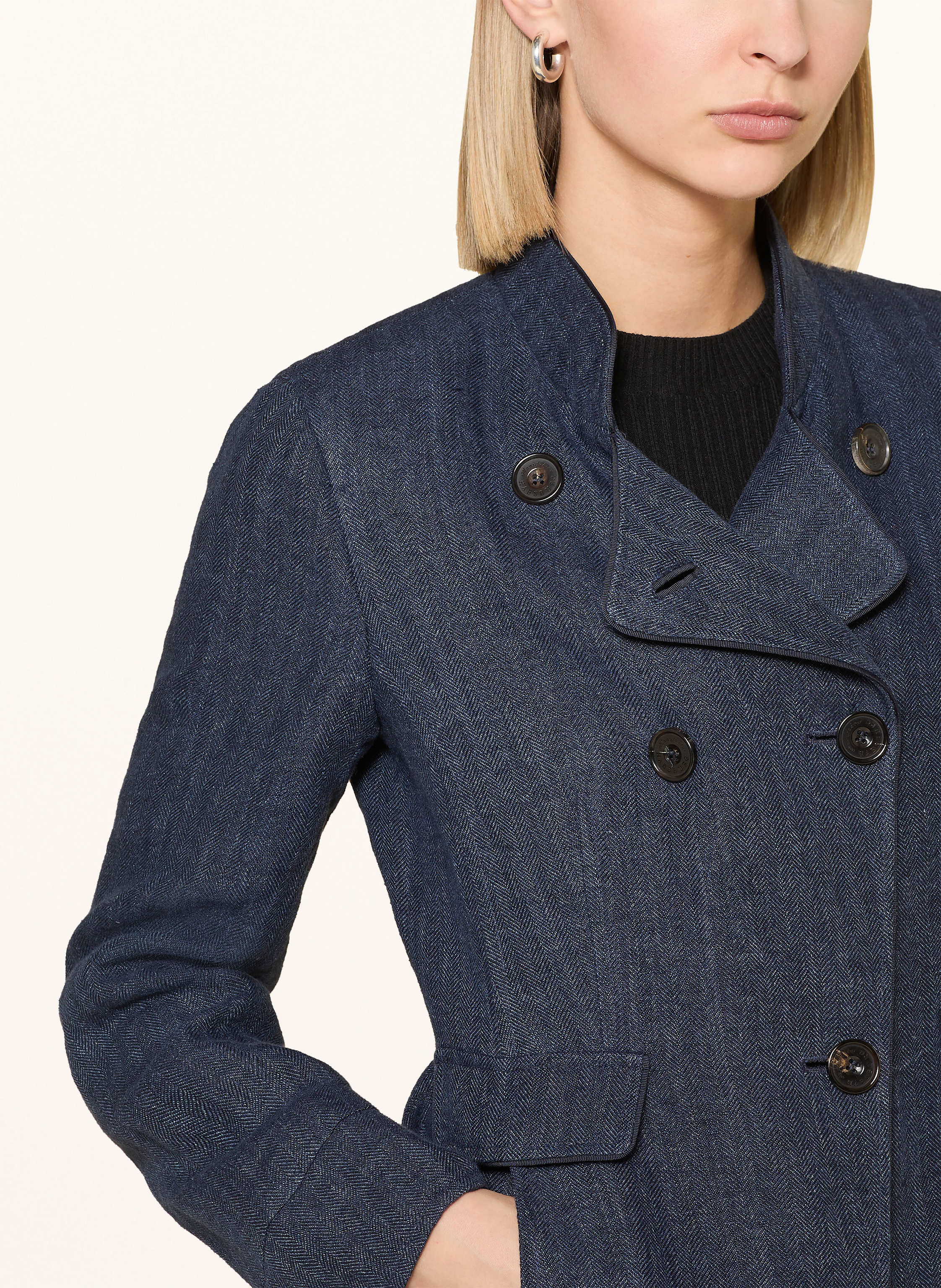 Thumbnail - Habsburg Leinenjanker Moosburg blau