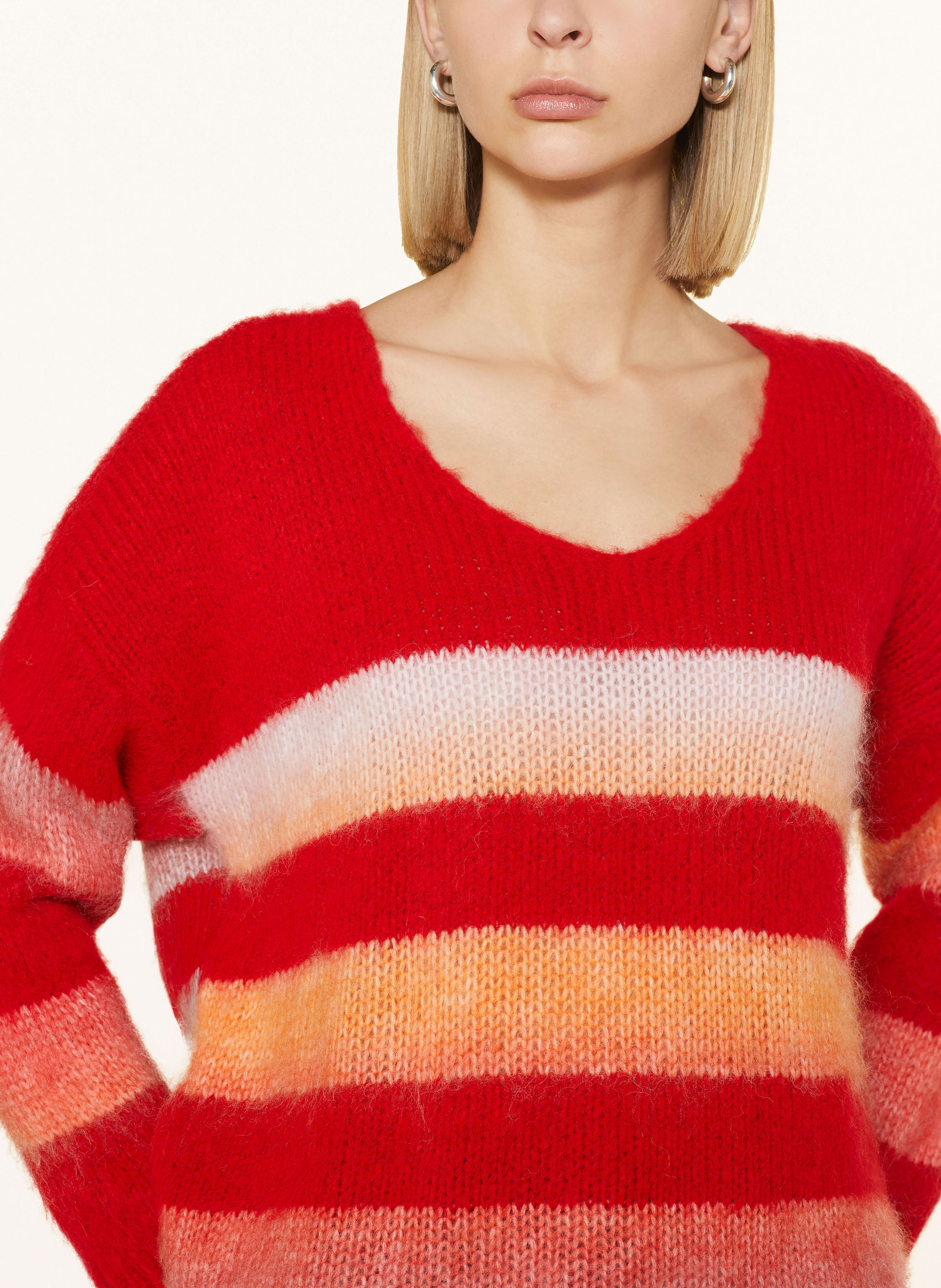 Thumbnail - Miss Goodlife Pullover Mit Alpaka rot