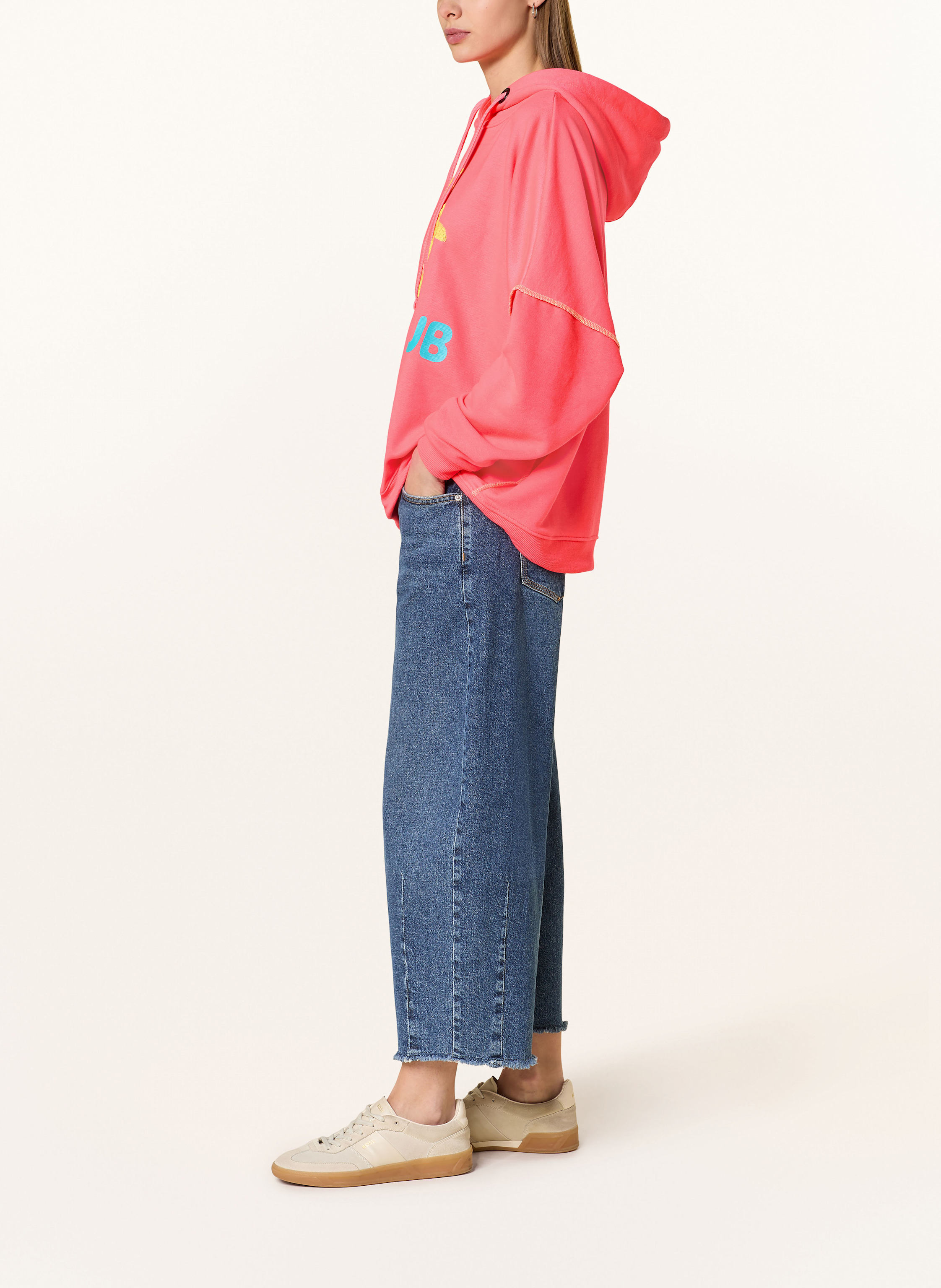 Thumbnail - Miss Goodlife Hoodie Mit Pailletten pink