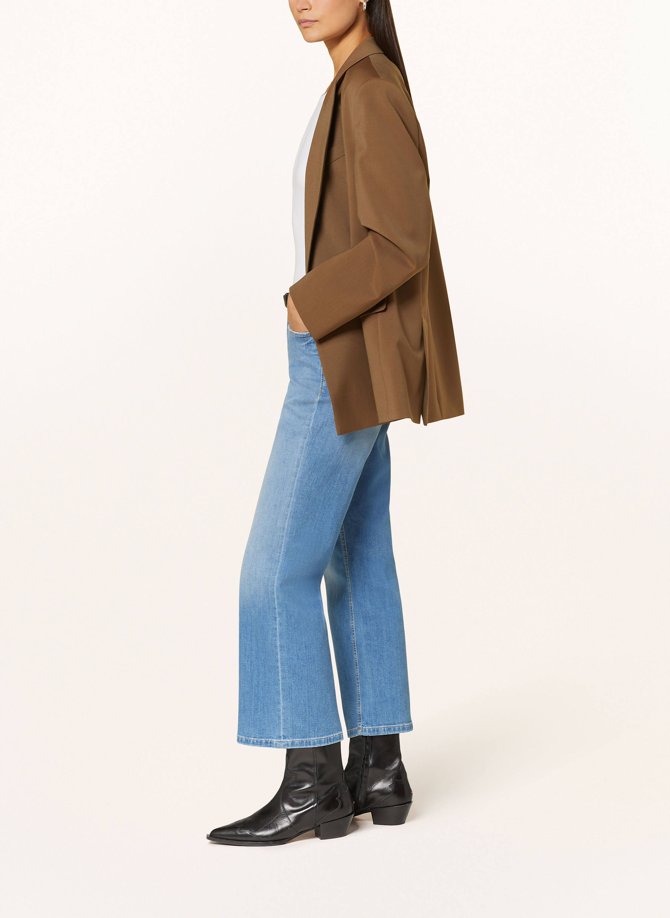 Thumbnail - Cambio Flared Jeans Francesca blau