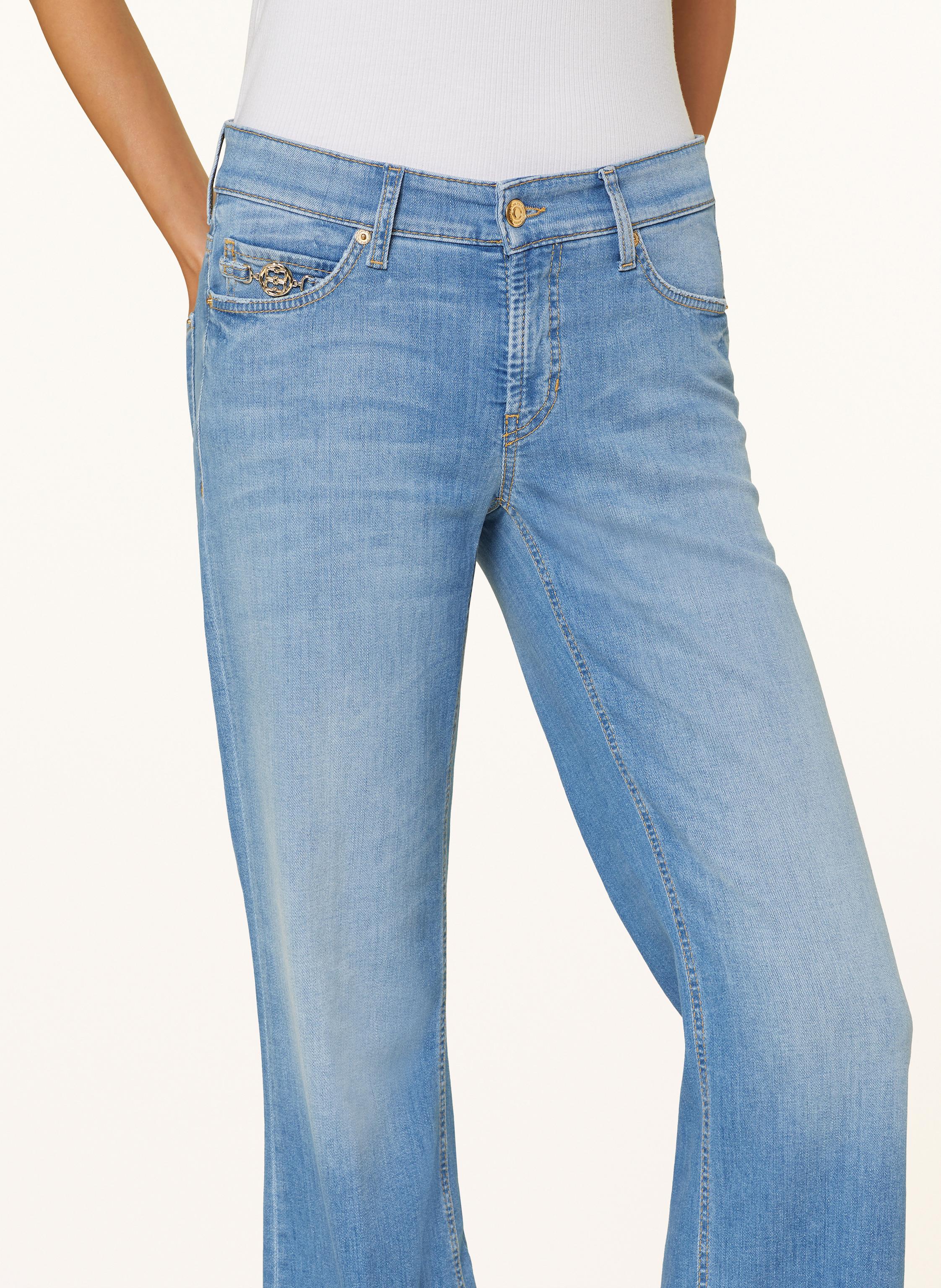 Thumbnail - Cambio Flared Jeans Francesca blau