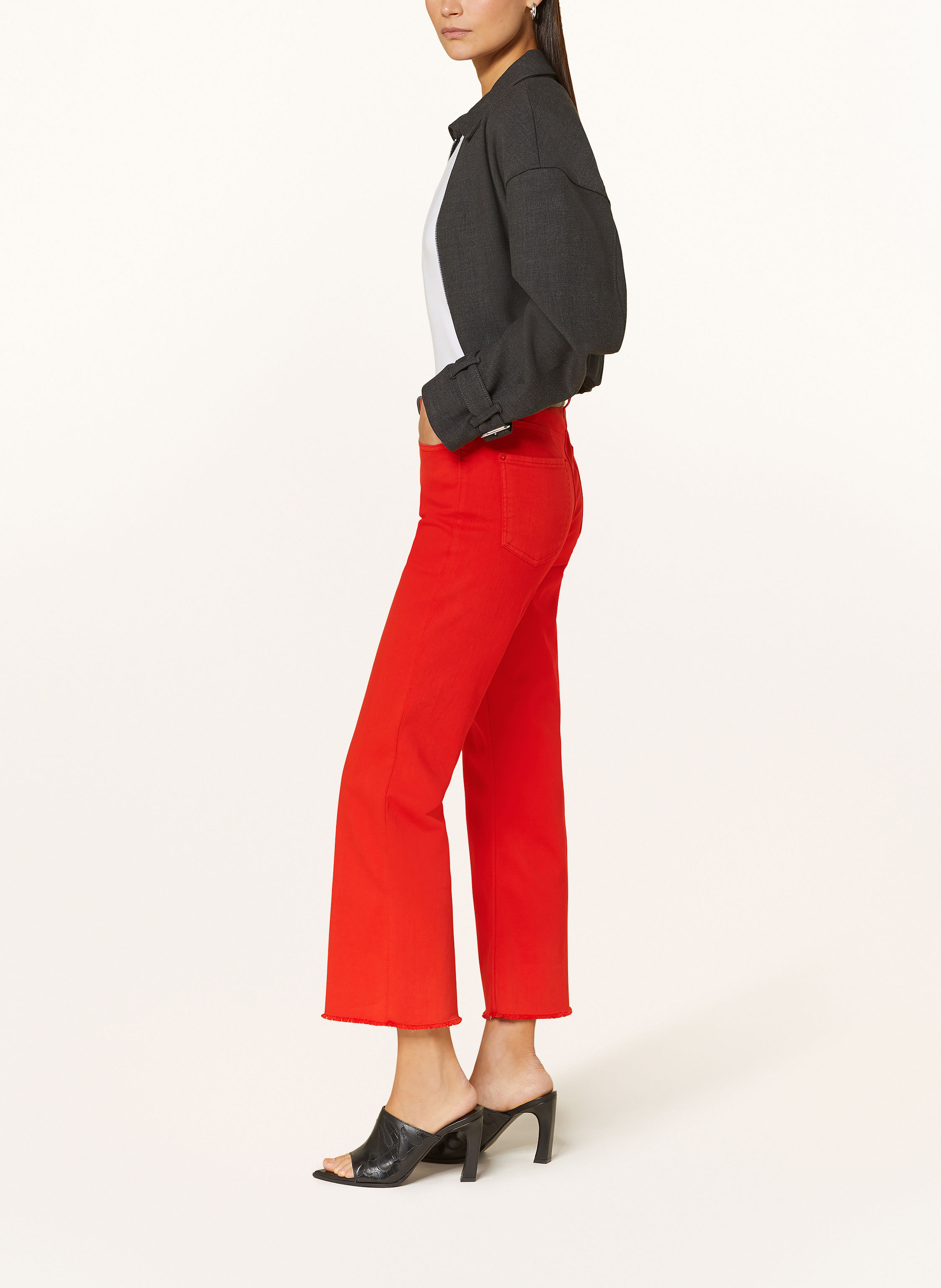 Thumbnail - Cambio Flared Jeans Francesca rot