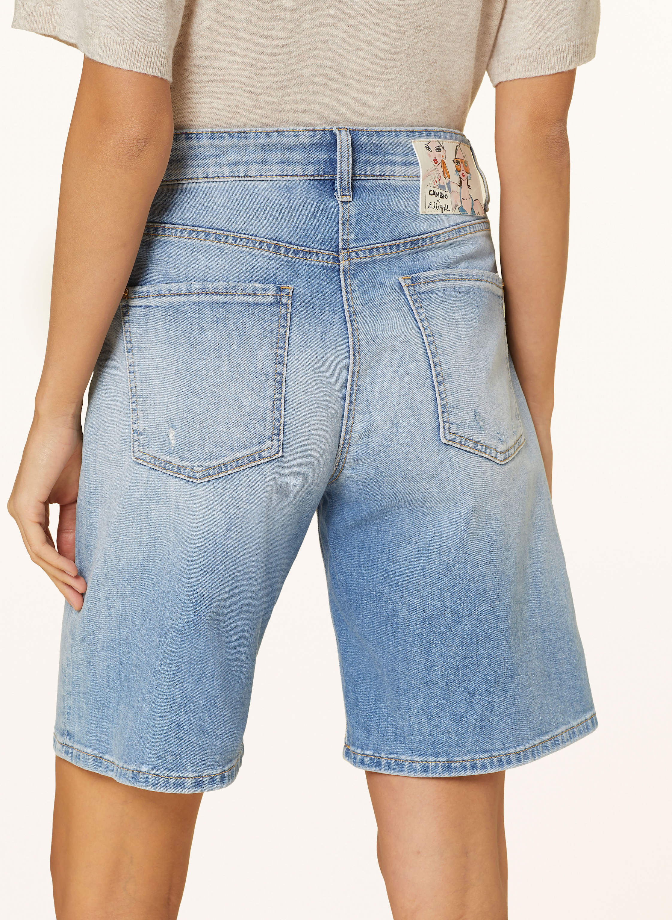 Thumbnail - Cambio Jeans-Bermudas Billie blau