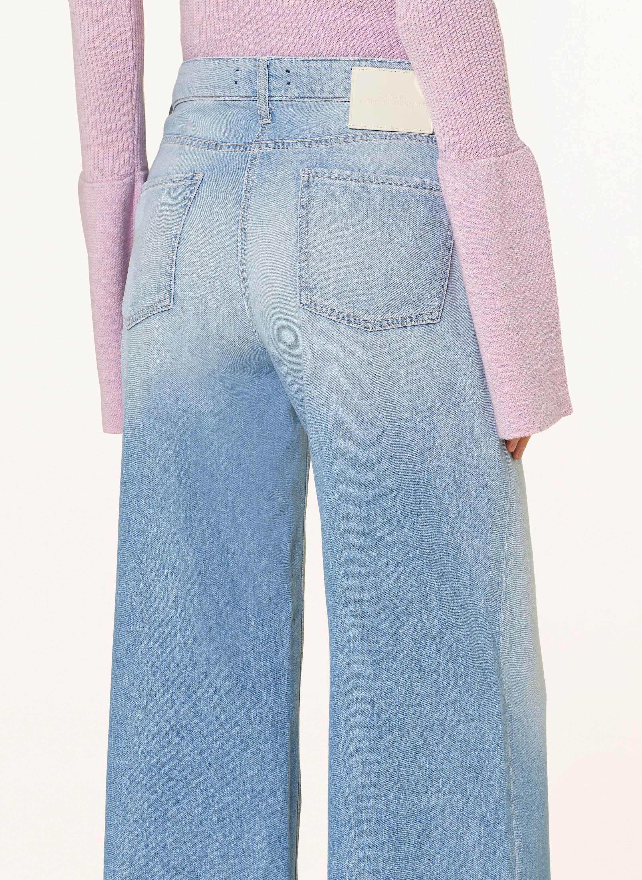 Thumbnail - Cambio Straight Jeans Palazzo blau