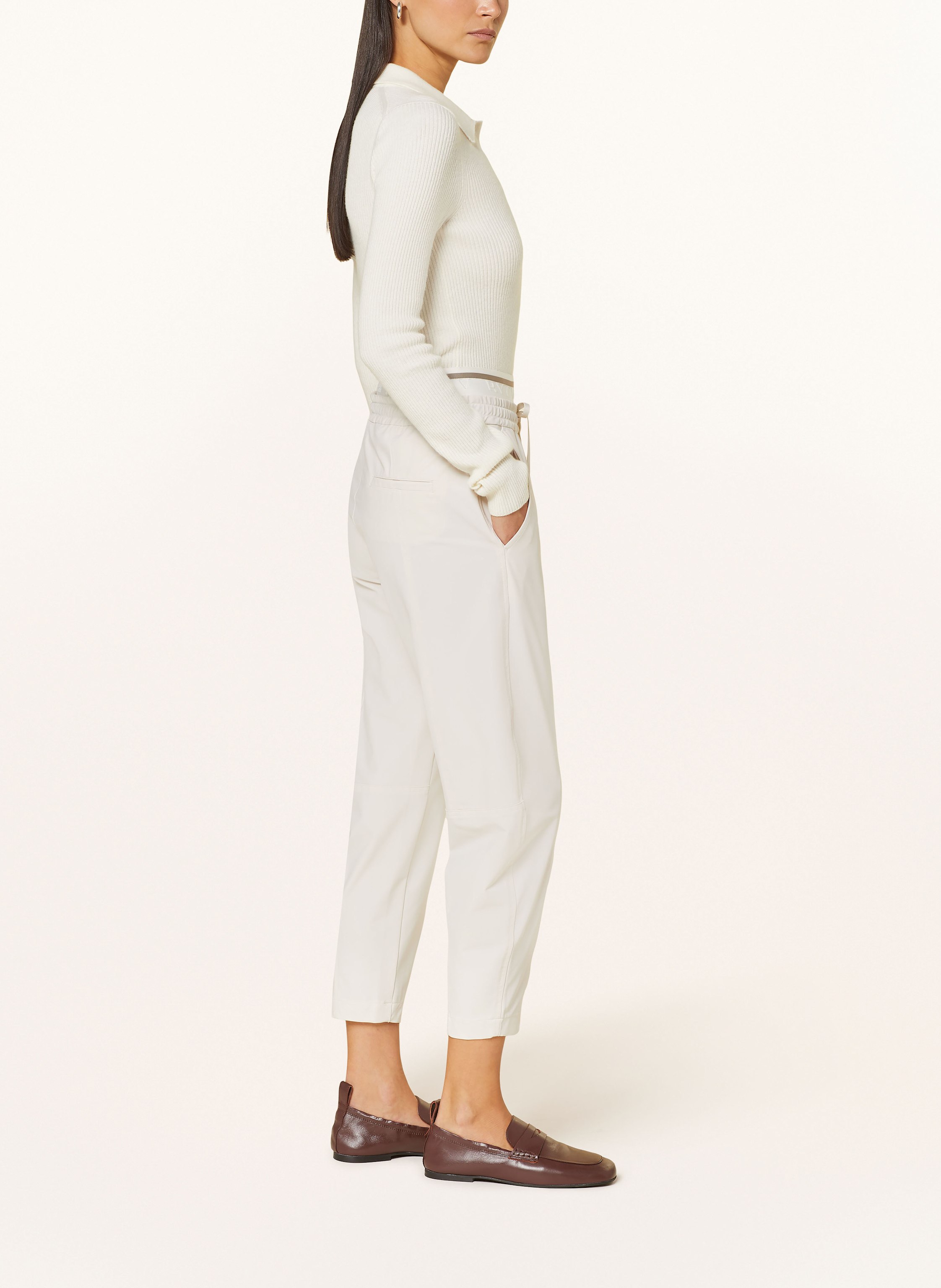 Thumbnail - Cambio 7/8-Hose Eden Im Jogging-Stil weiss