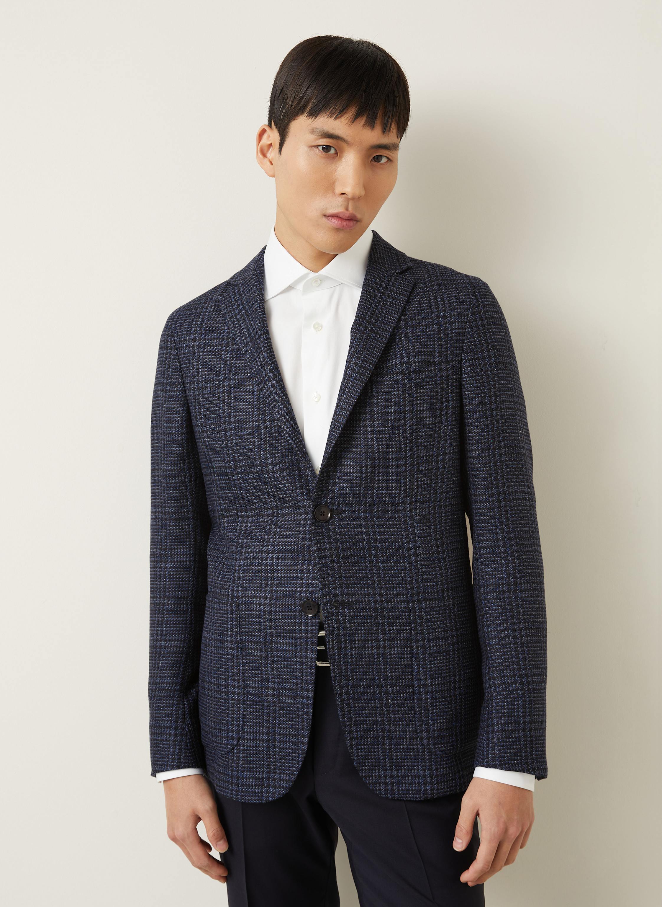 Thumbnail - Zegna Sakko Extra Slim Fit Mit Seide blau