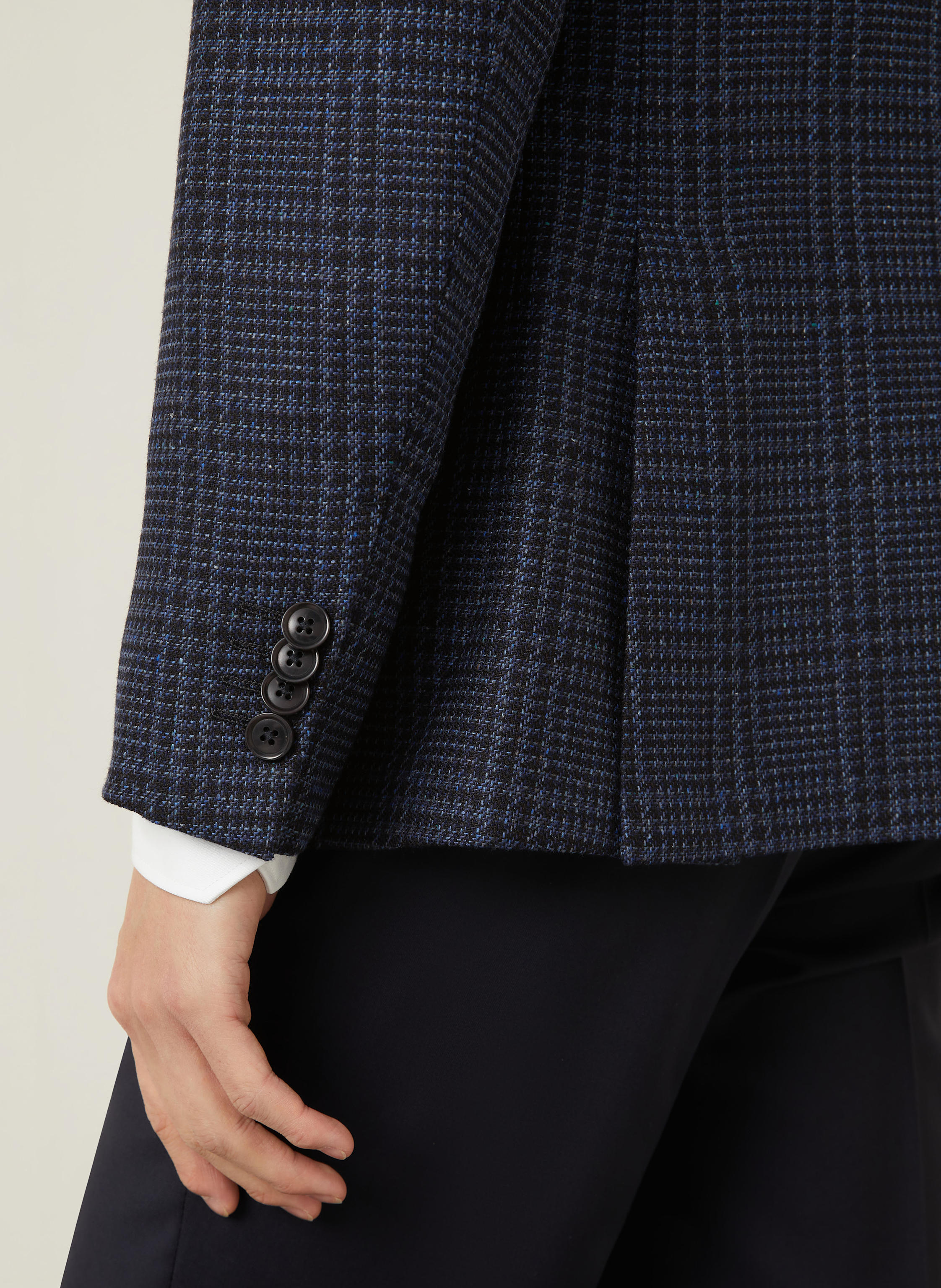 Thumbnail - Zegna Sakko Extra Slim Fit Mit Seide blau