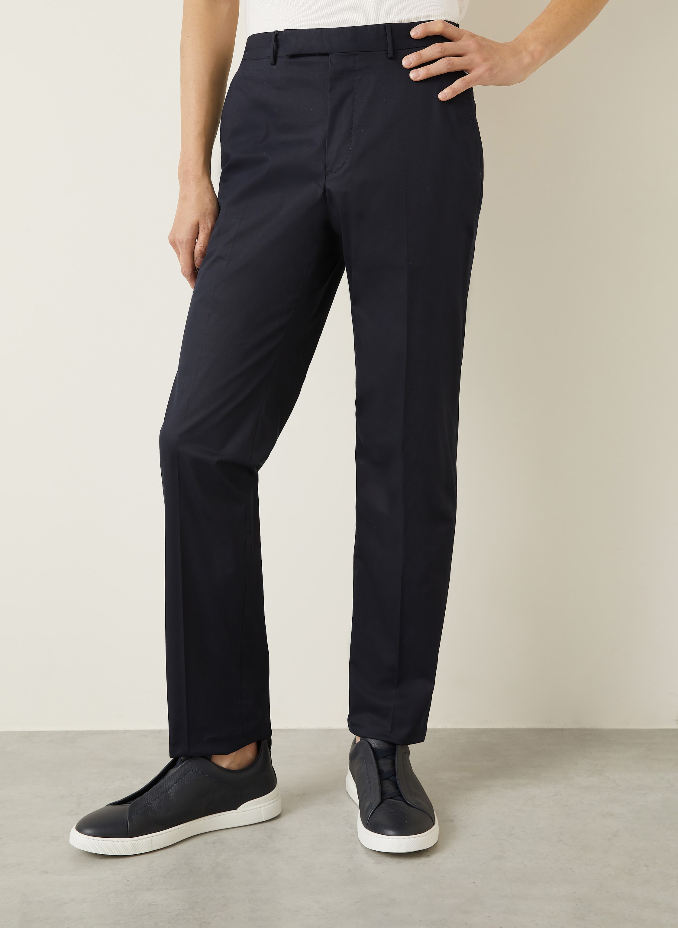 Thumbnail - Zegna Chino Slim Fit blau