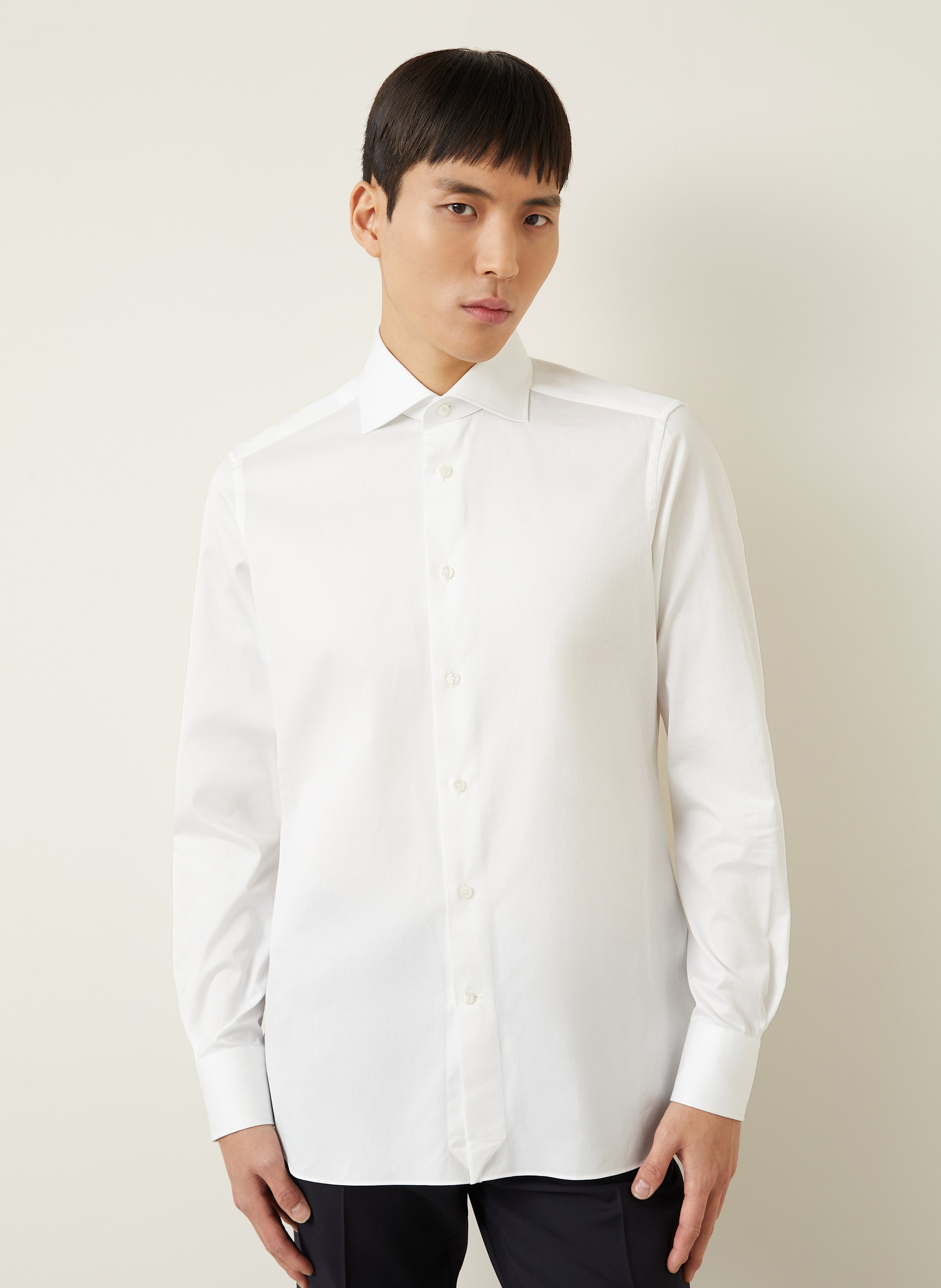 Thumbnail - Zegna Hemd Slim Fit weiss