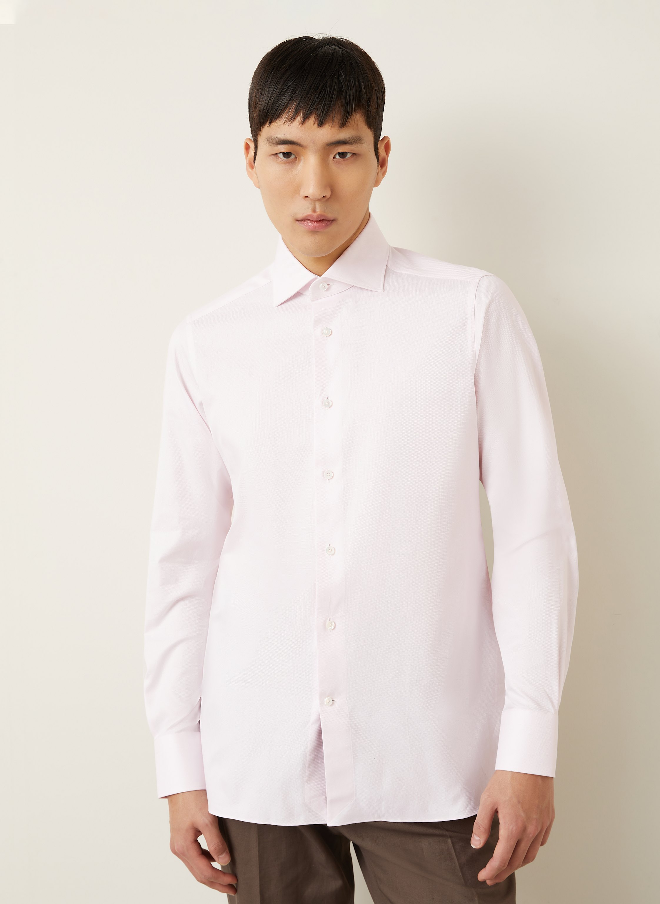 Thumbnail - Zegna Hemd Slim Fit rosa