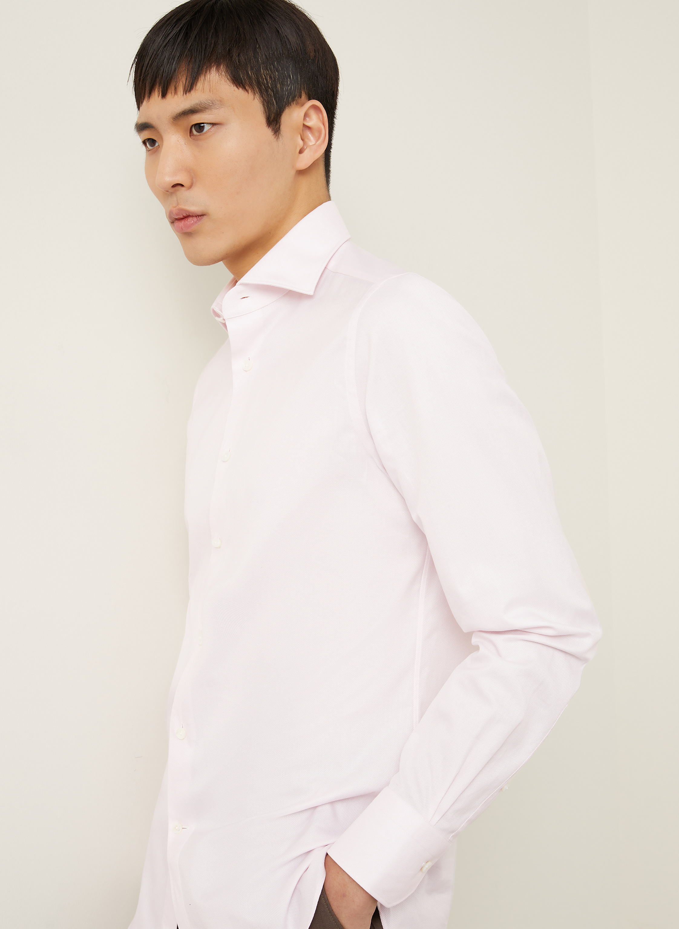 Thumbnail - Zegna Hemd Slim Fit rosa