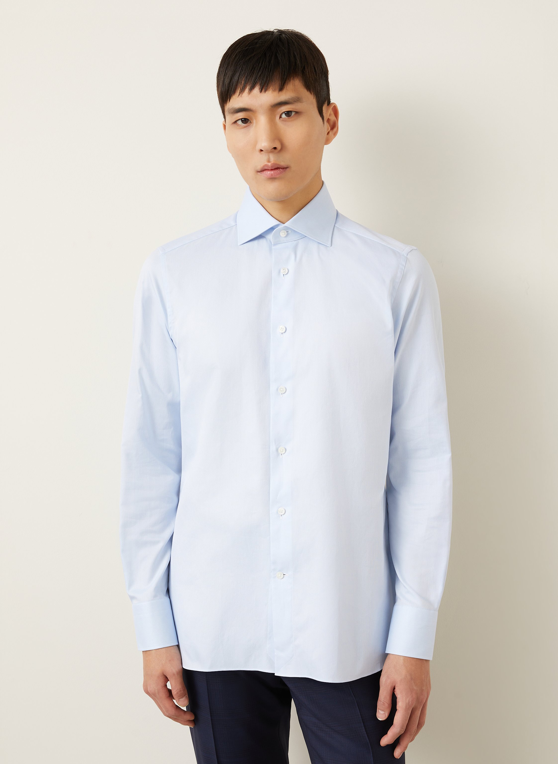 Thumbnail - Zegna Hemd Regular Fit blau