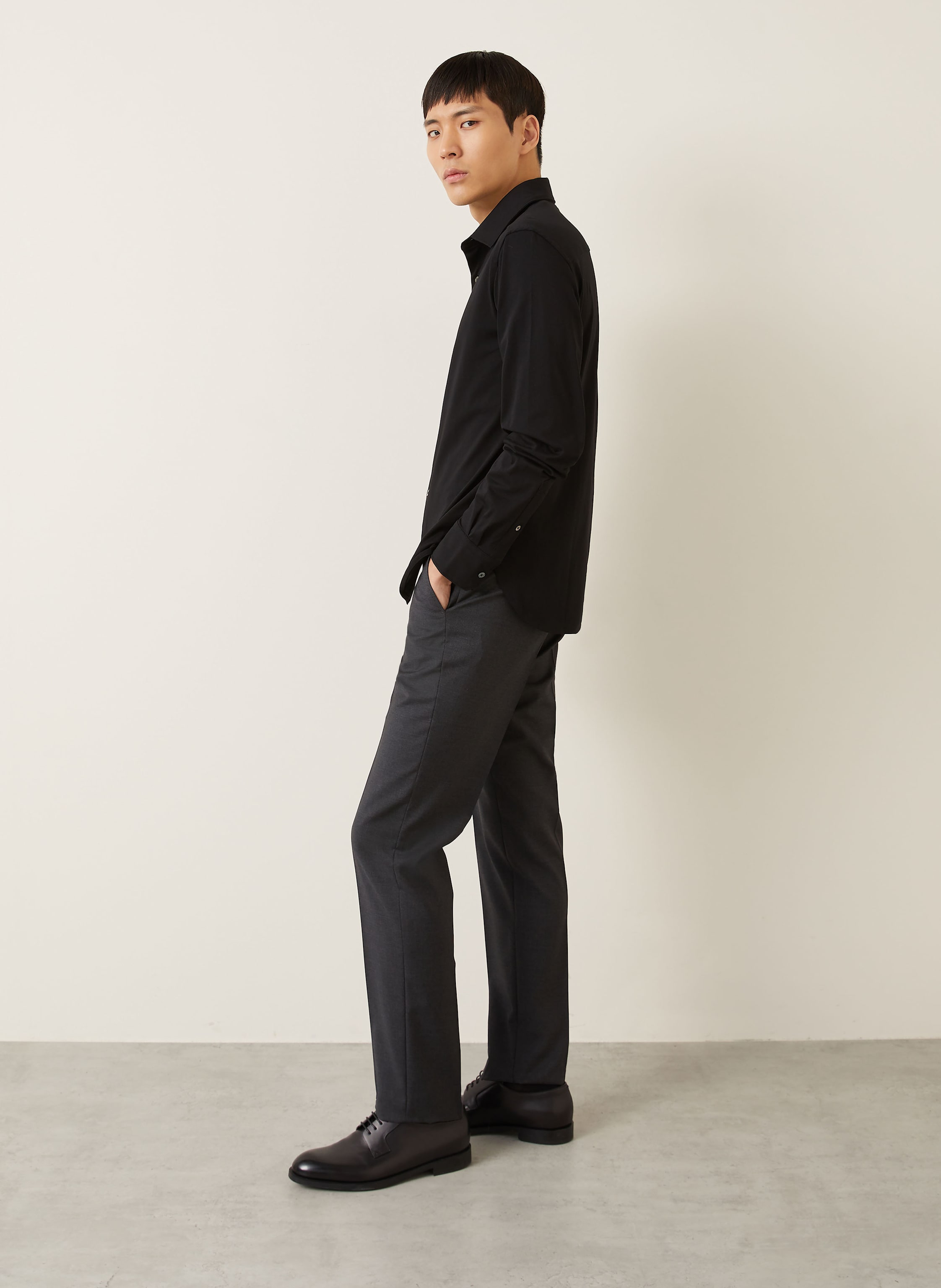 Thumbnail - Zegna Hose Slim Fit grau