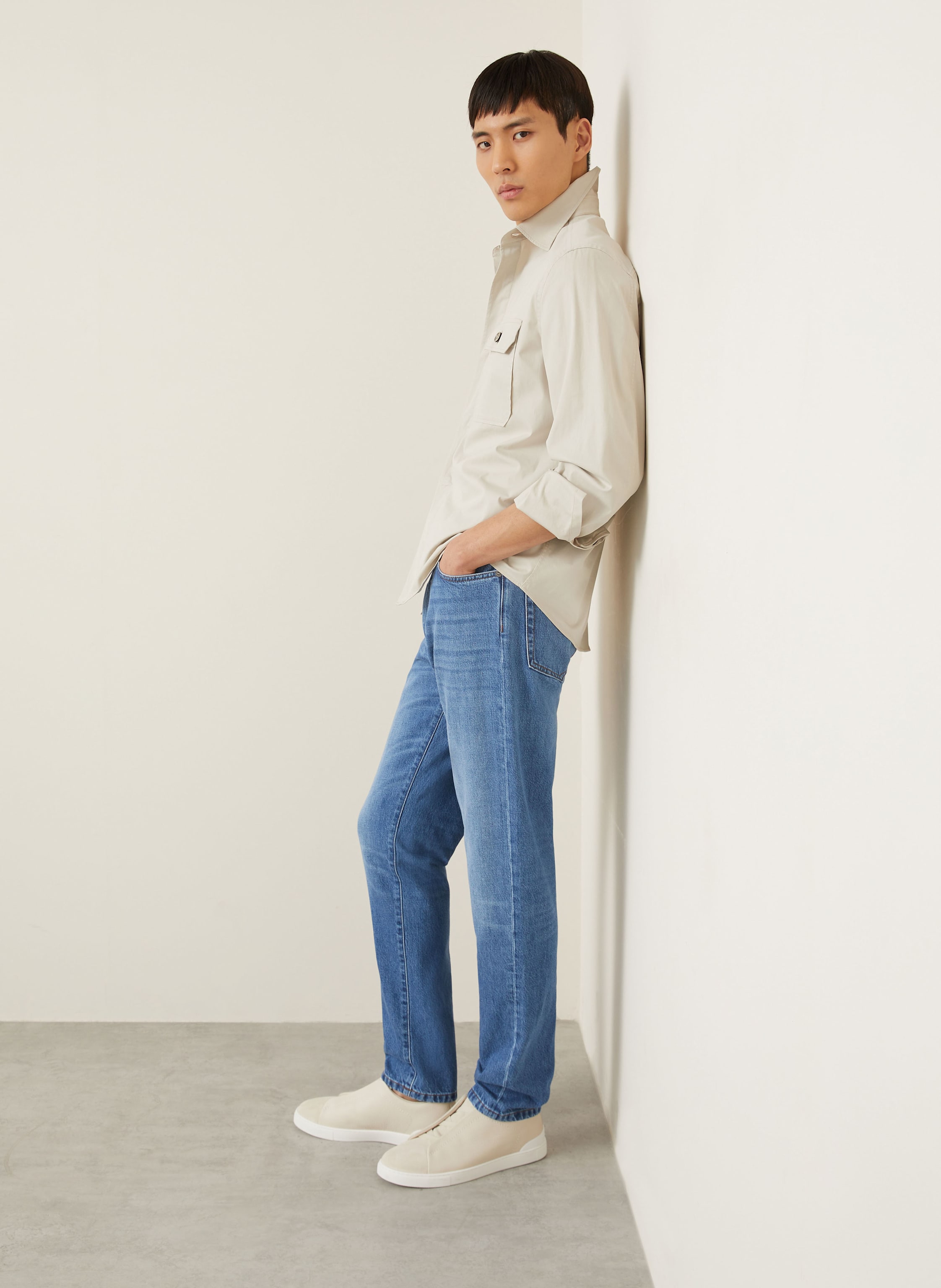 Thumbnail - Zegna Jeans Slim Fit blau