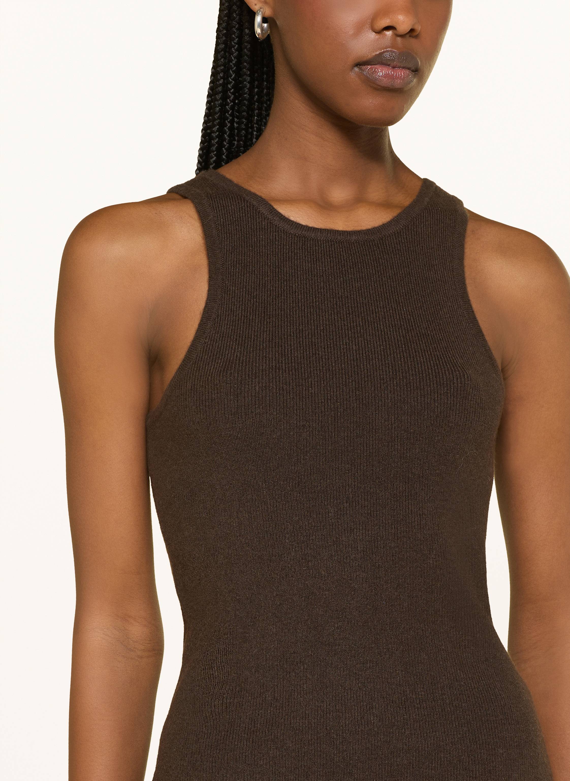 Thumbnail - Almada Label Stricktop Luna Aus Merinowolle Mit Cashmere braun