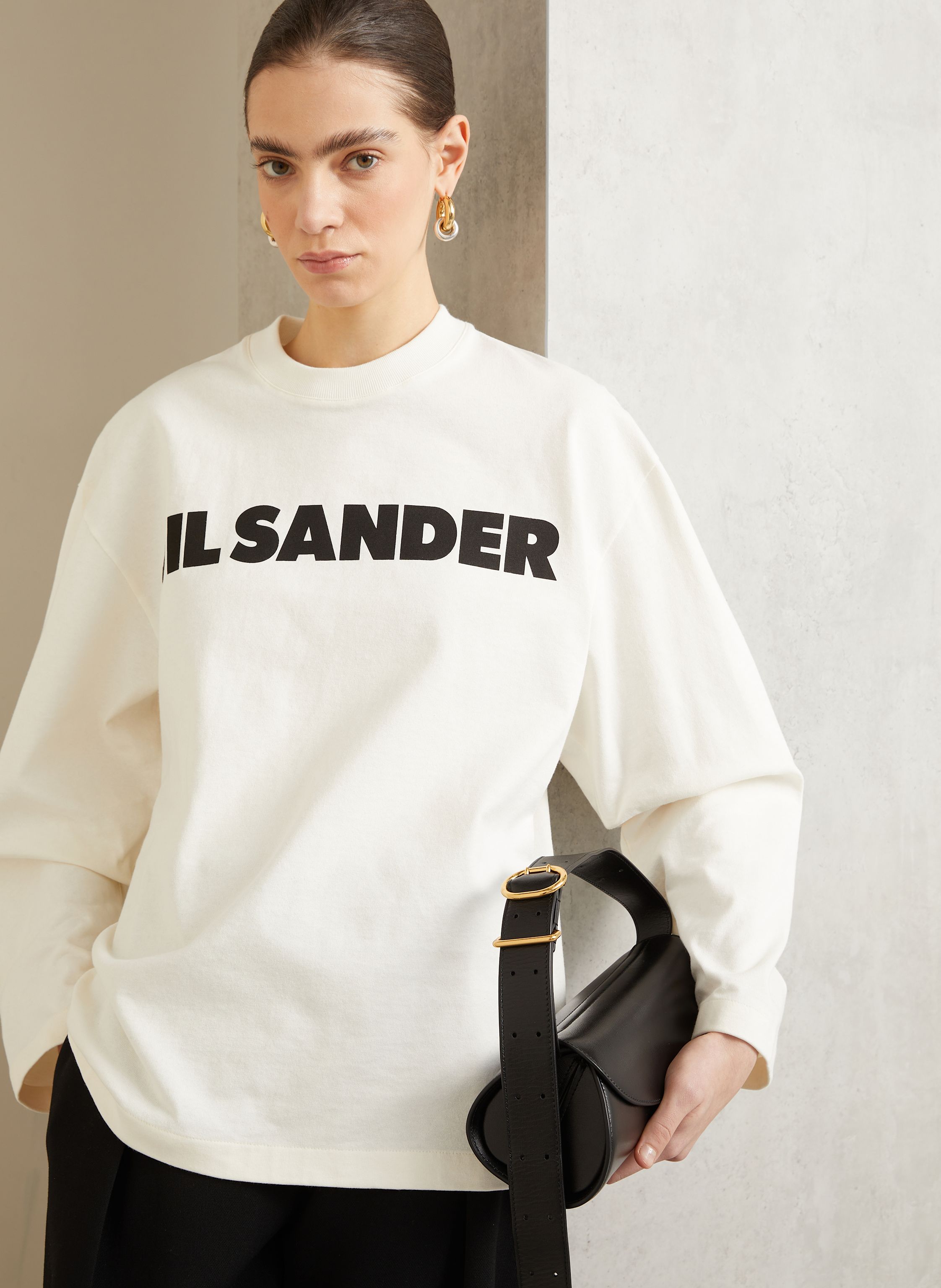 Thumbnail - Jil Sander Longsleeve weiss