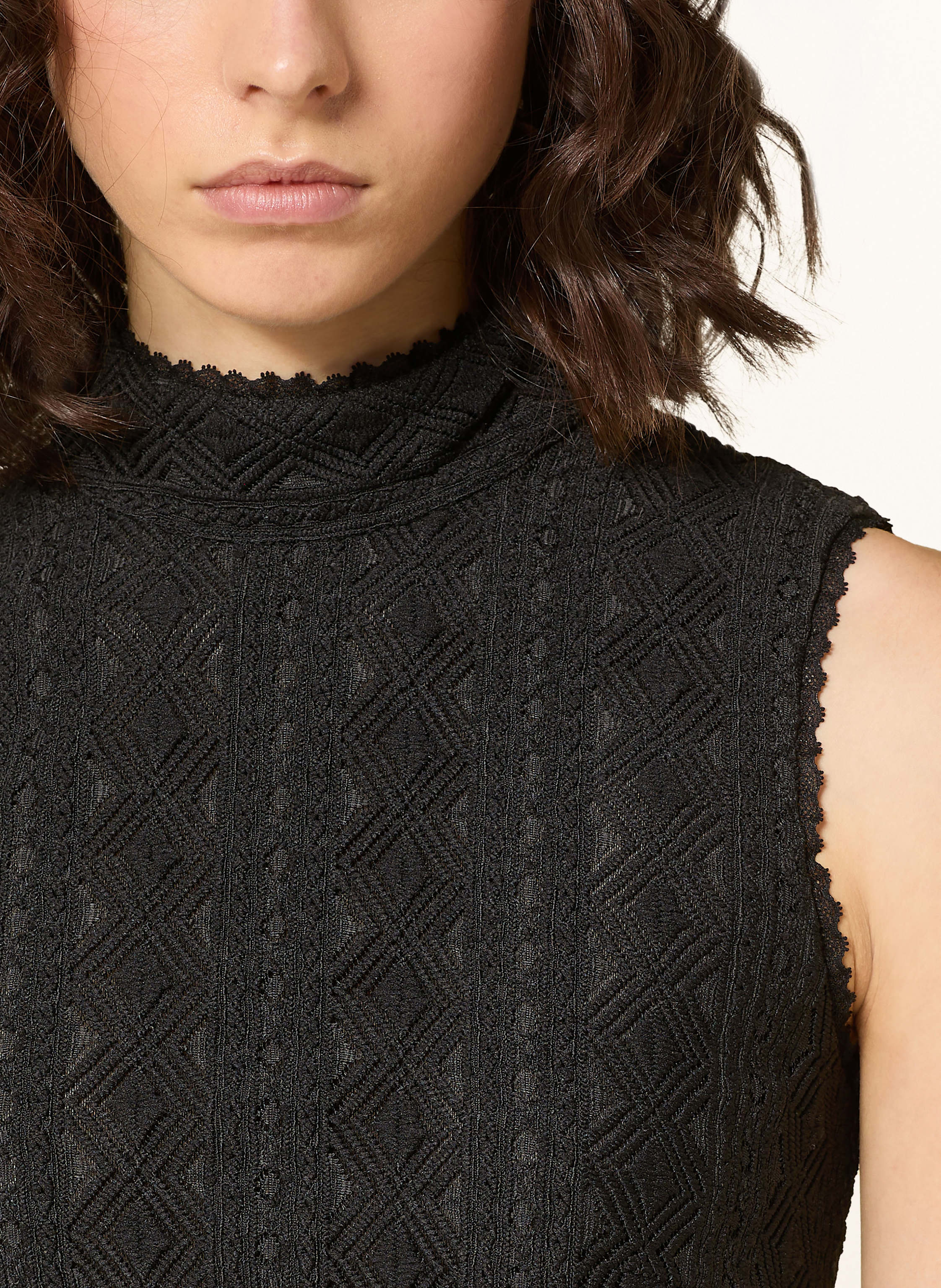 Thumbnail - Boss Blusentop Iveylor Mit Spitze schwarz