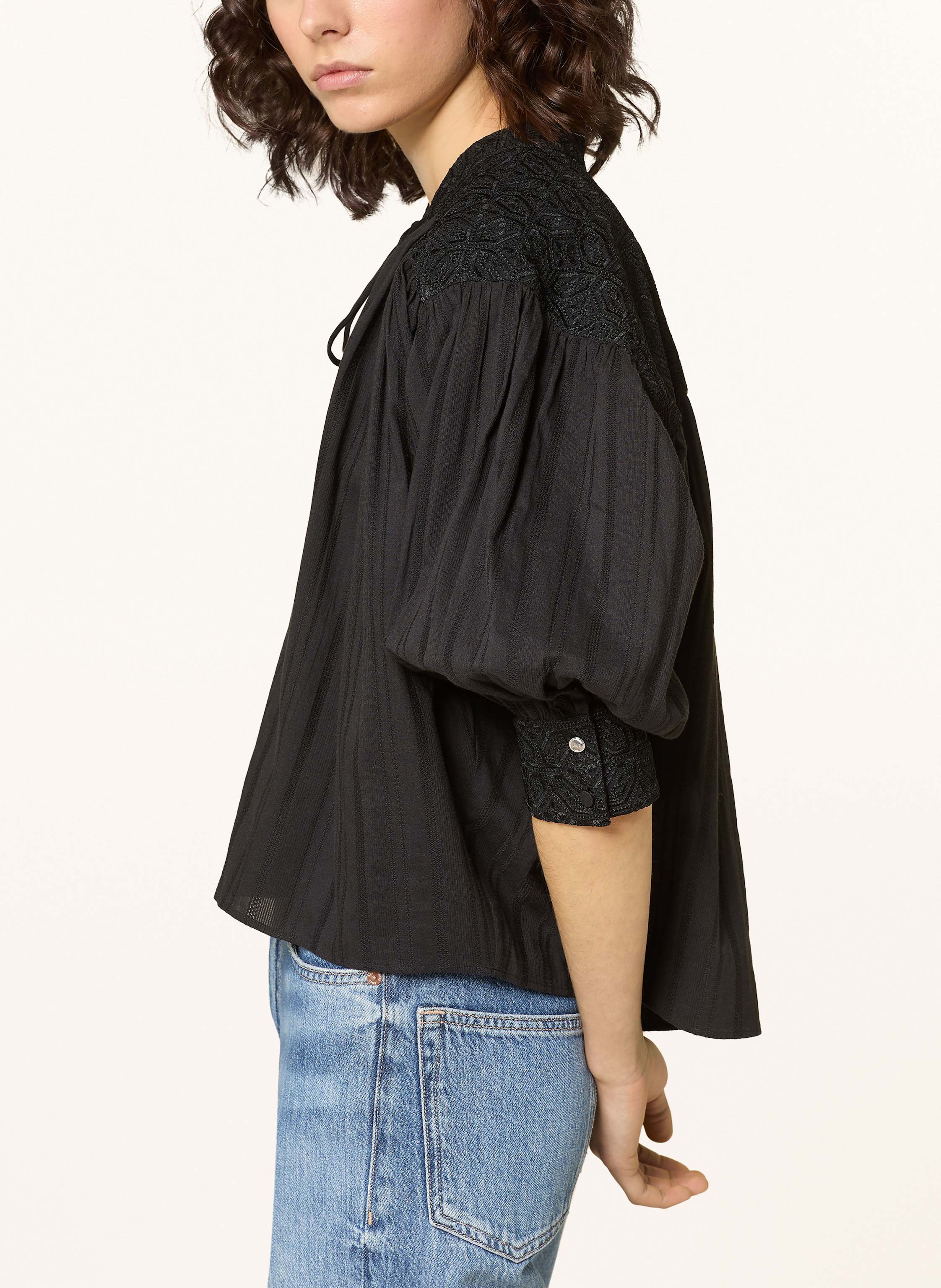 Thumbnail - Boss Tunika Brodes Mit Stickereien schwarz