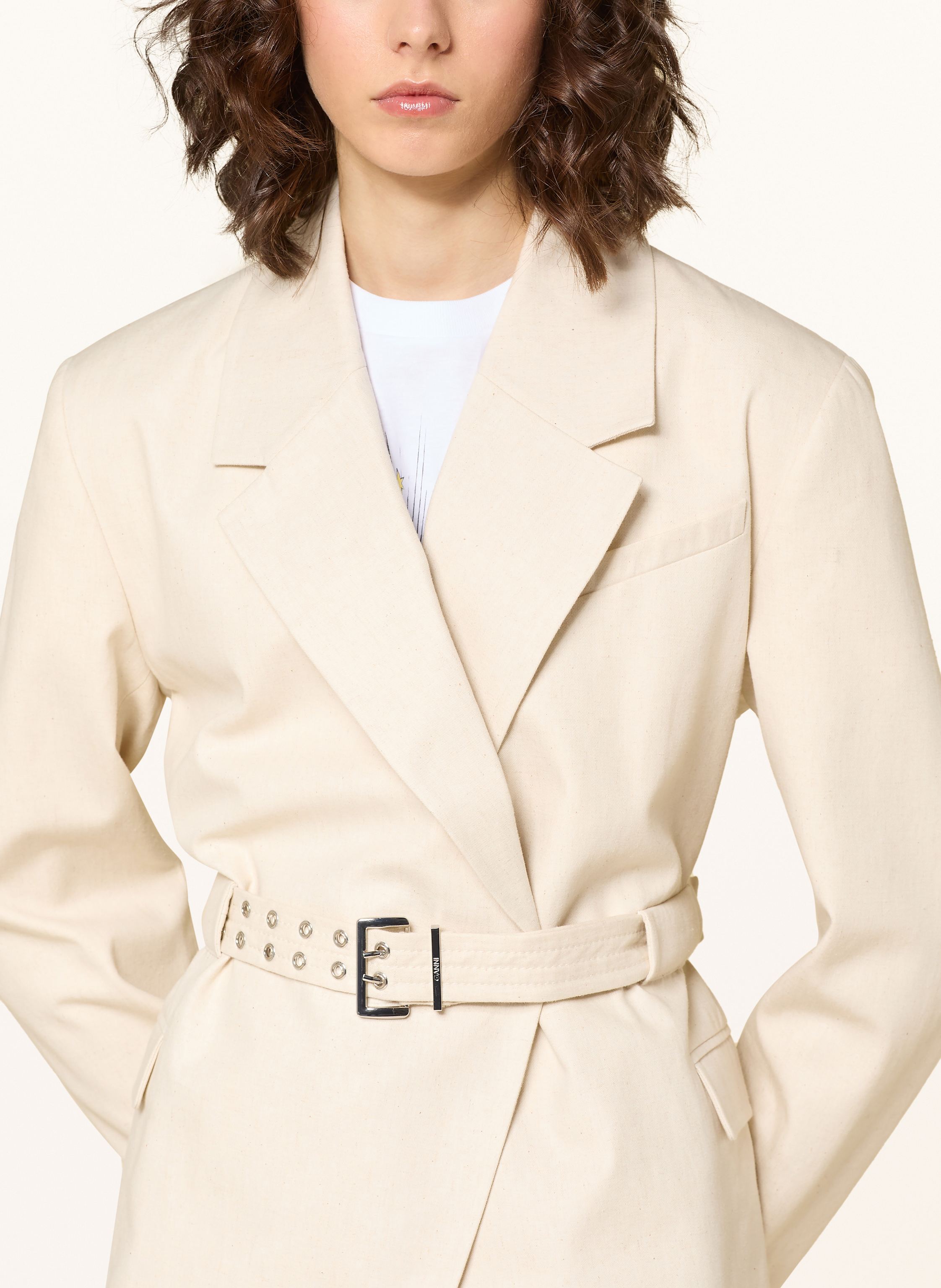 Thumbnail - Ganni Longblazer weiss