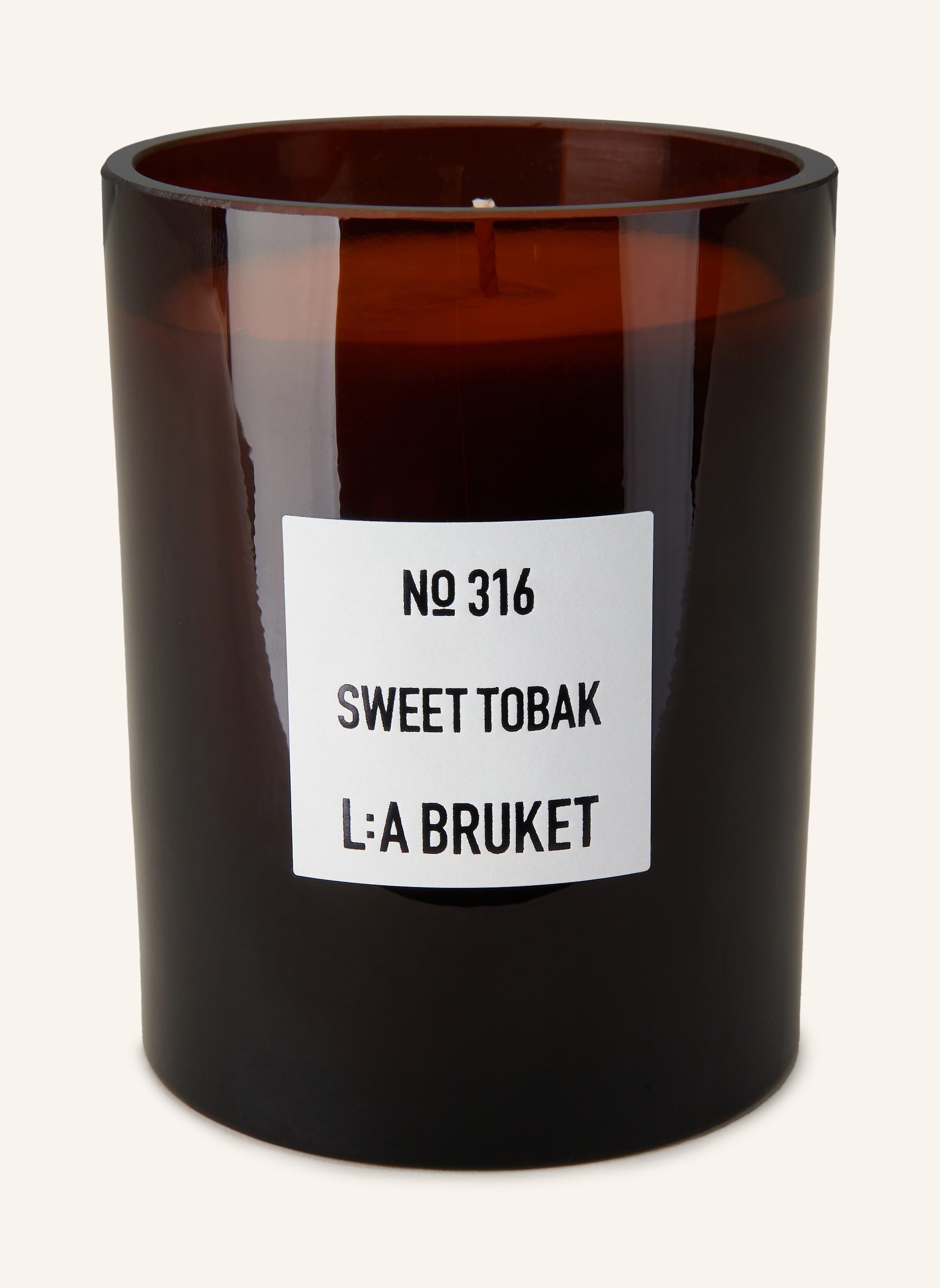 L:A Bruket Duftkerze 316 Sweet Tobak braun