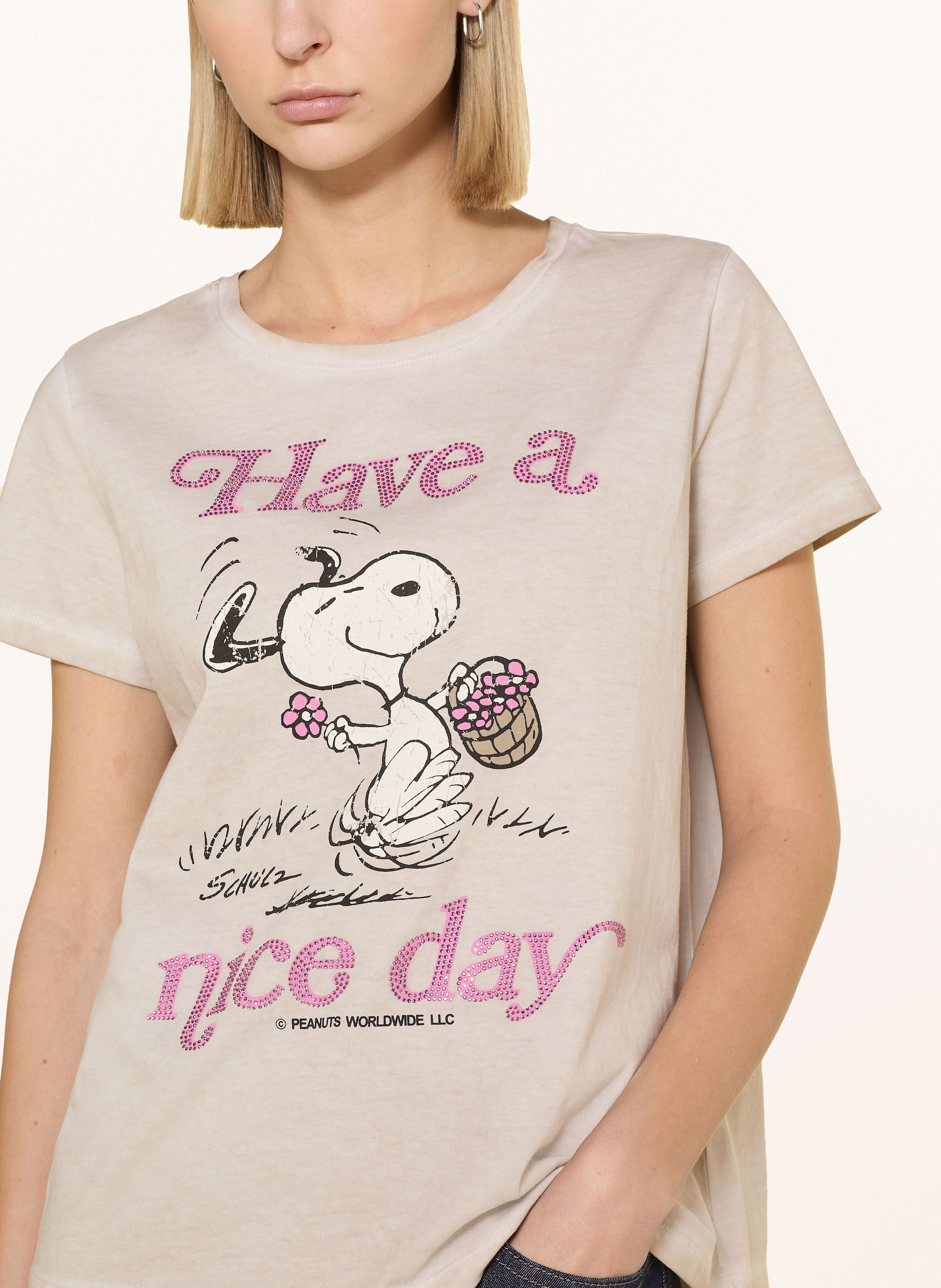 Thumbnail - Frogbox T-Shirt Mit Schmucksteinen beige