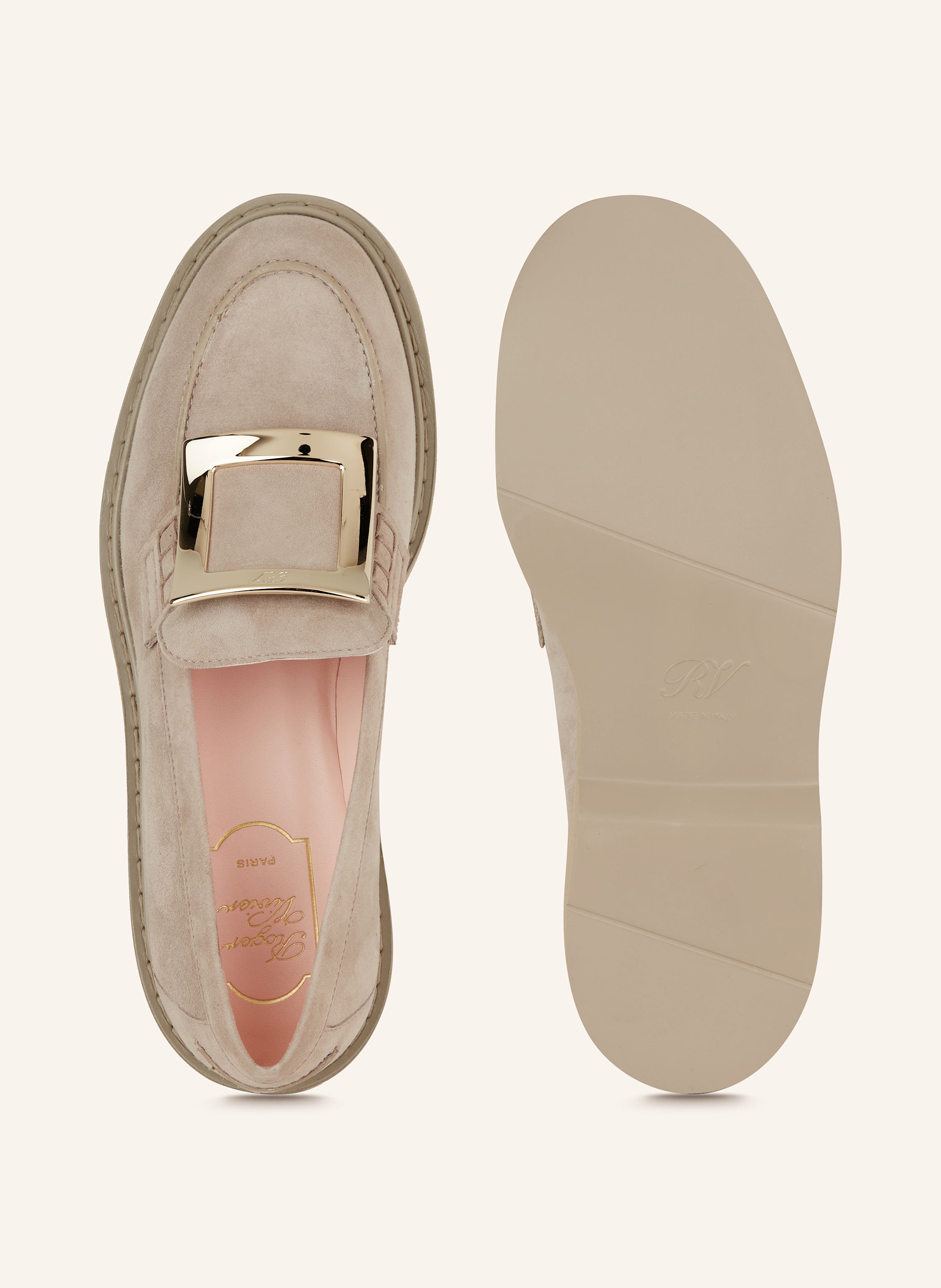 Thumbnail - Roger Vivier Loafer Viv' Rangers grau