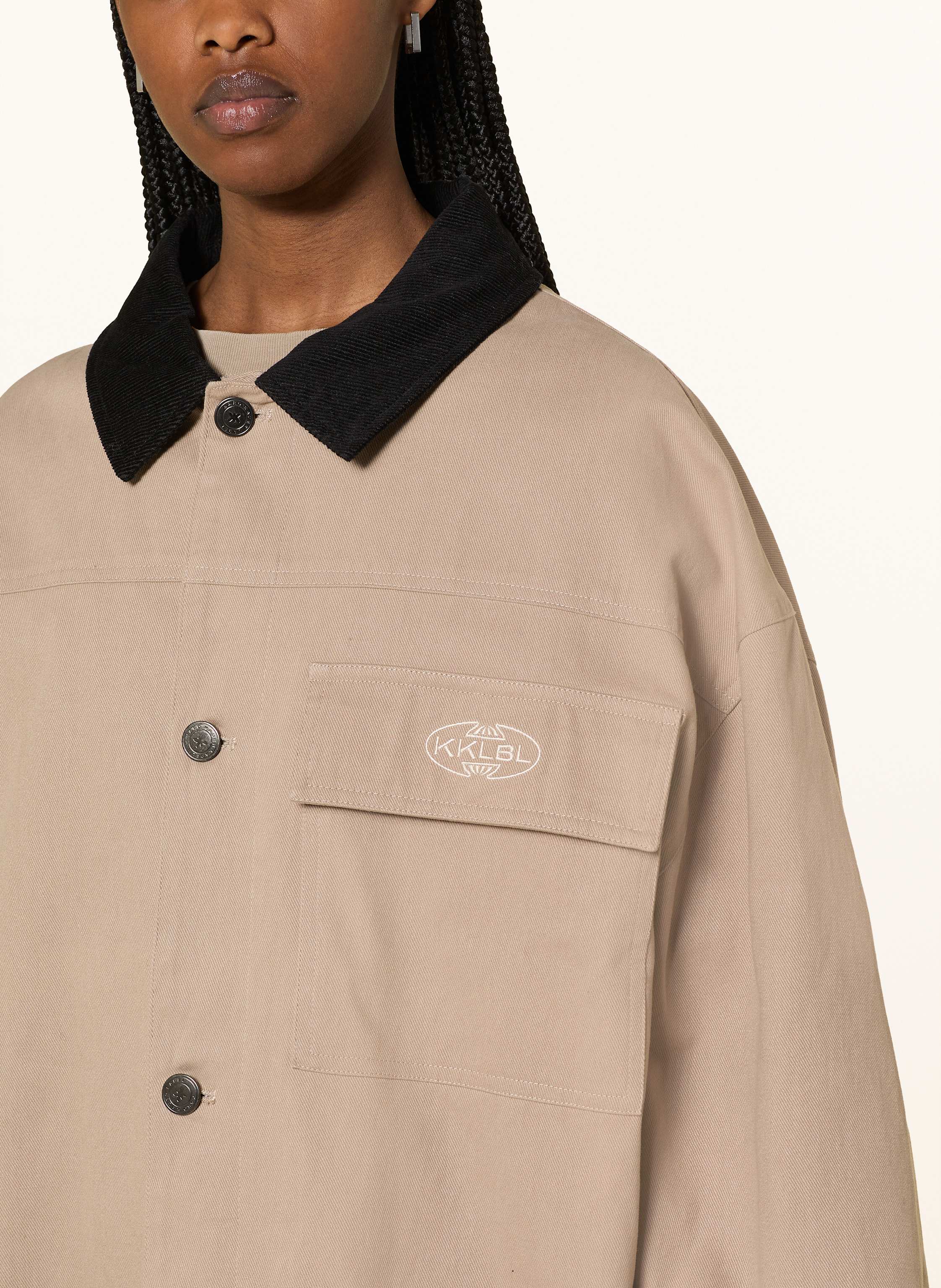 Thumbnail - Karo Kauer Jacke beige