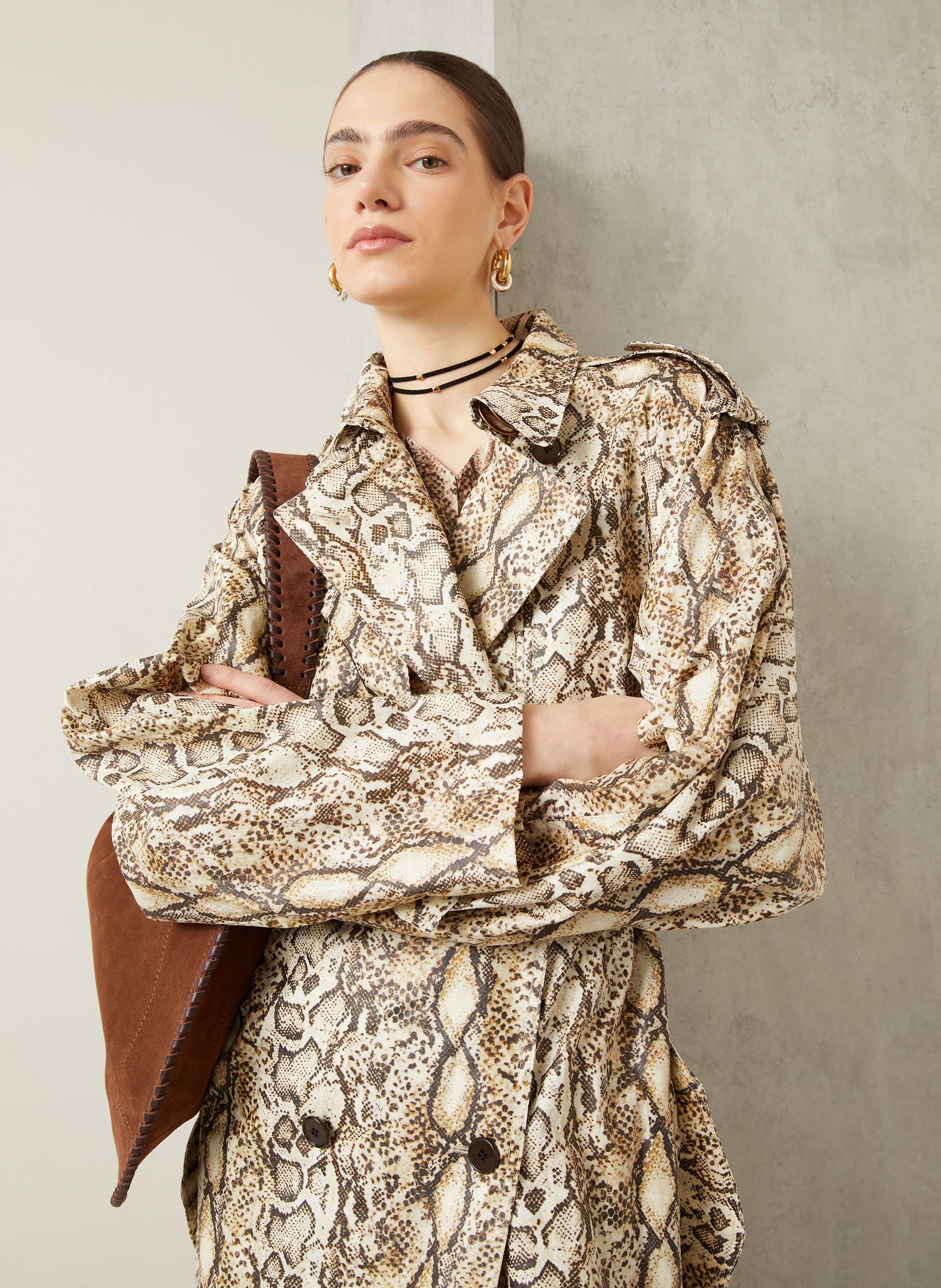 Thumbnail - Isabel Marant Trenchcoat Freanne Mit Leinen beige