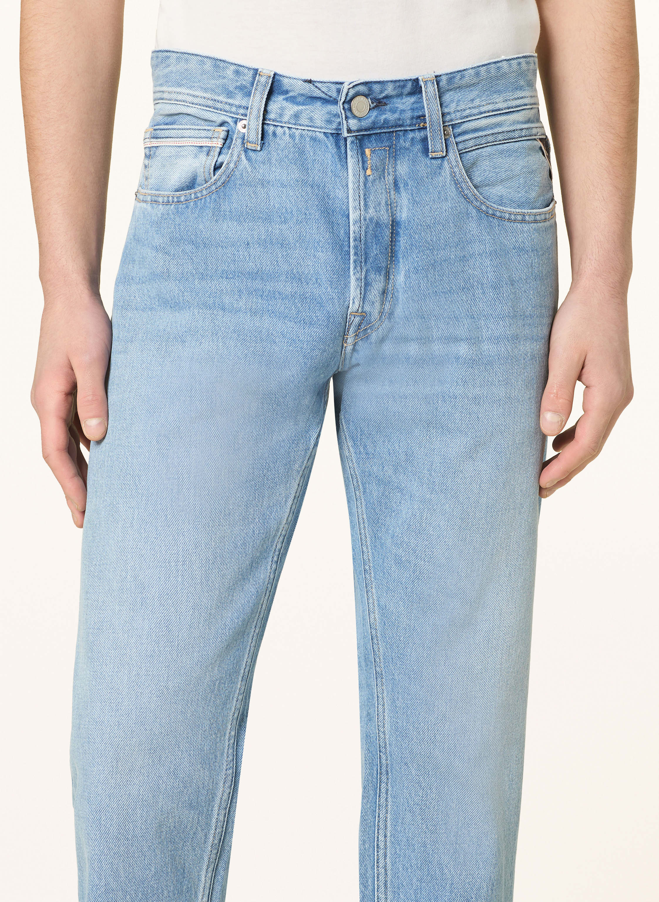 Thumbnail - Replay Jeans Grover Straight Fit blau