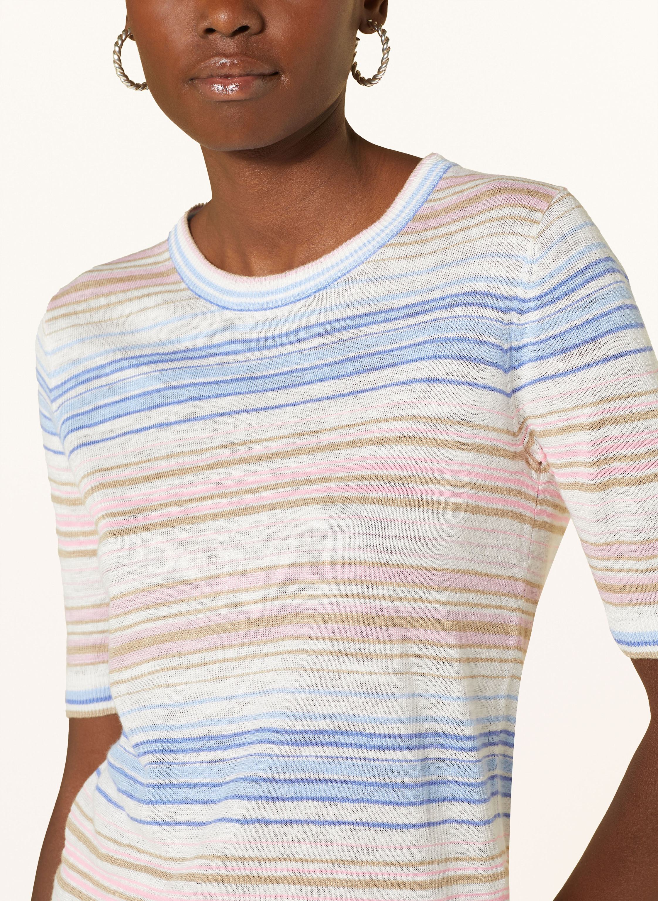 Thumbnail - Cinque Strickshirt Cirosana Mit Leinen weiss