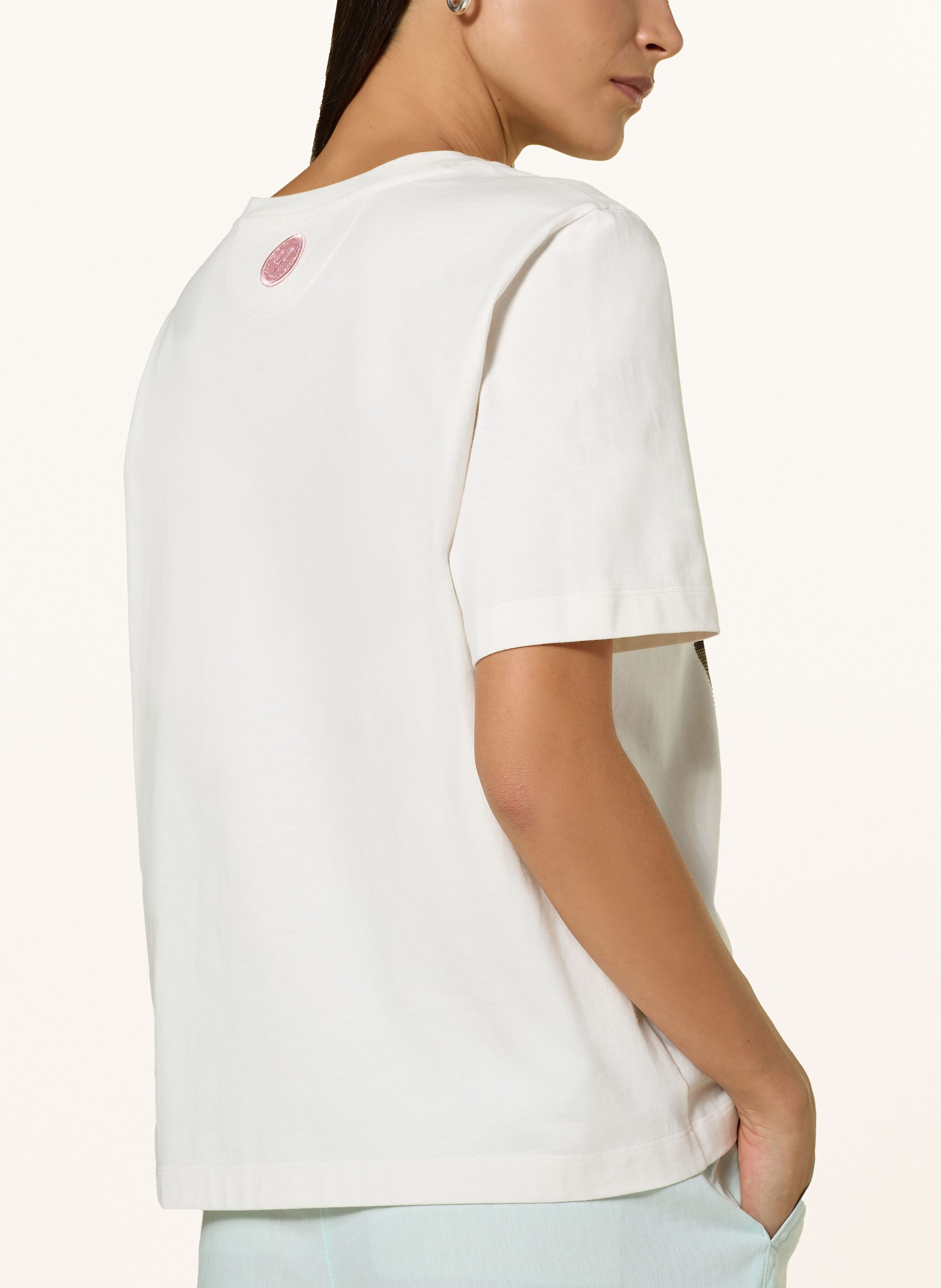 Thumbnail - Marc Cain T-Shirt Mit Schmucksteinen weiss