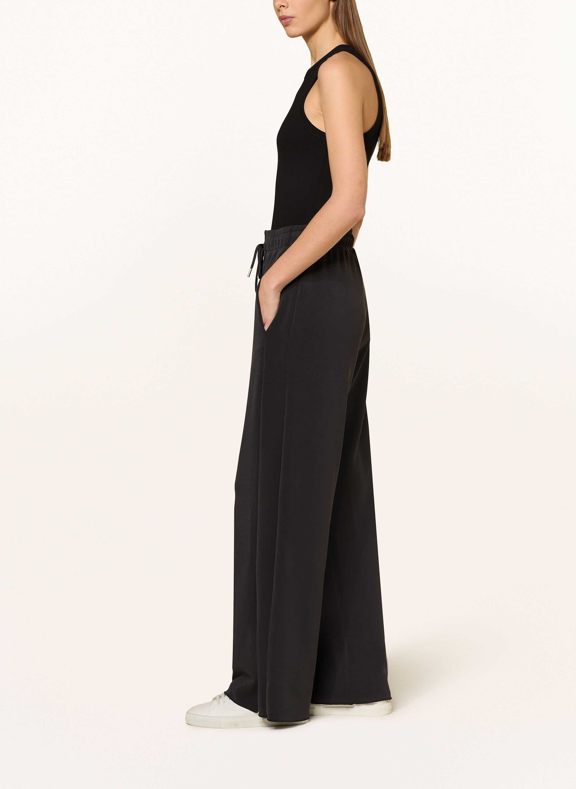 Thumbnail - 10days Marlenehose Aus Jersey schwarz