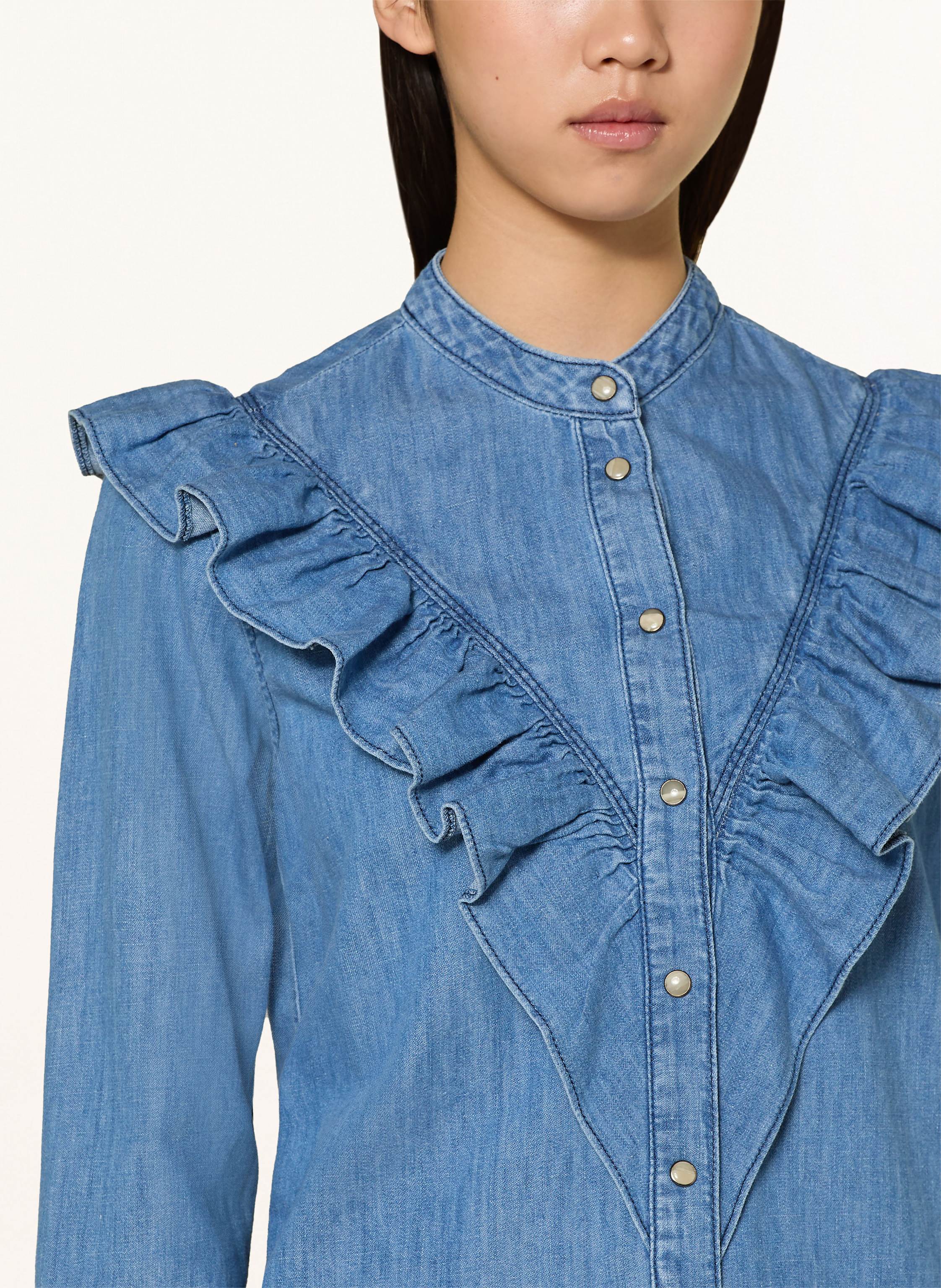 Thumbnail - Pepe Jeans Bluse Katia In Jeansoptik blau