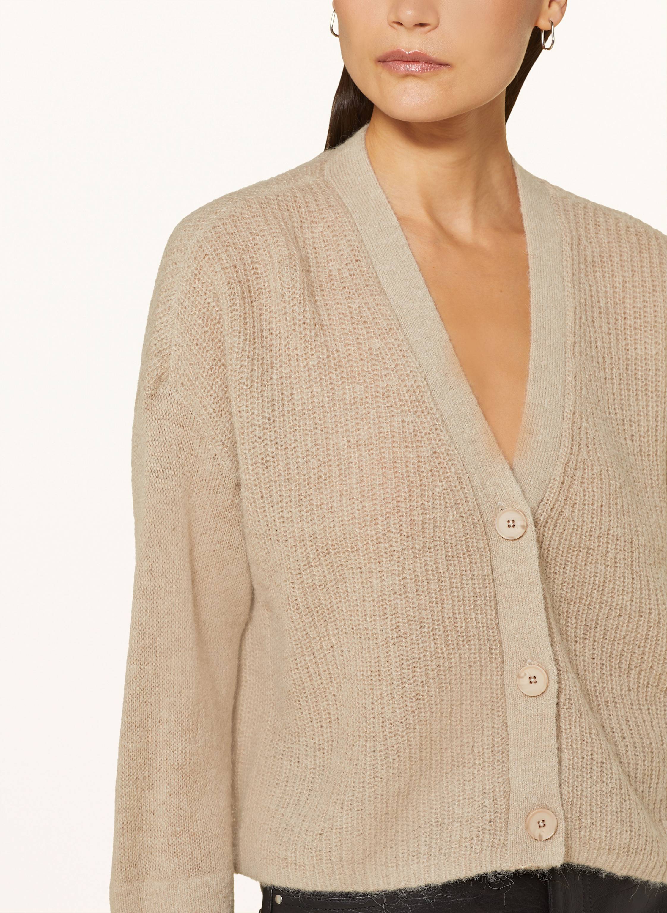 Thumbnail - dante6 Strickjacke Utha Mit Alpaka beige