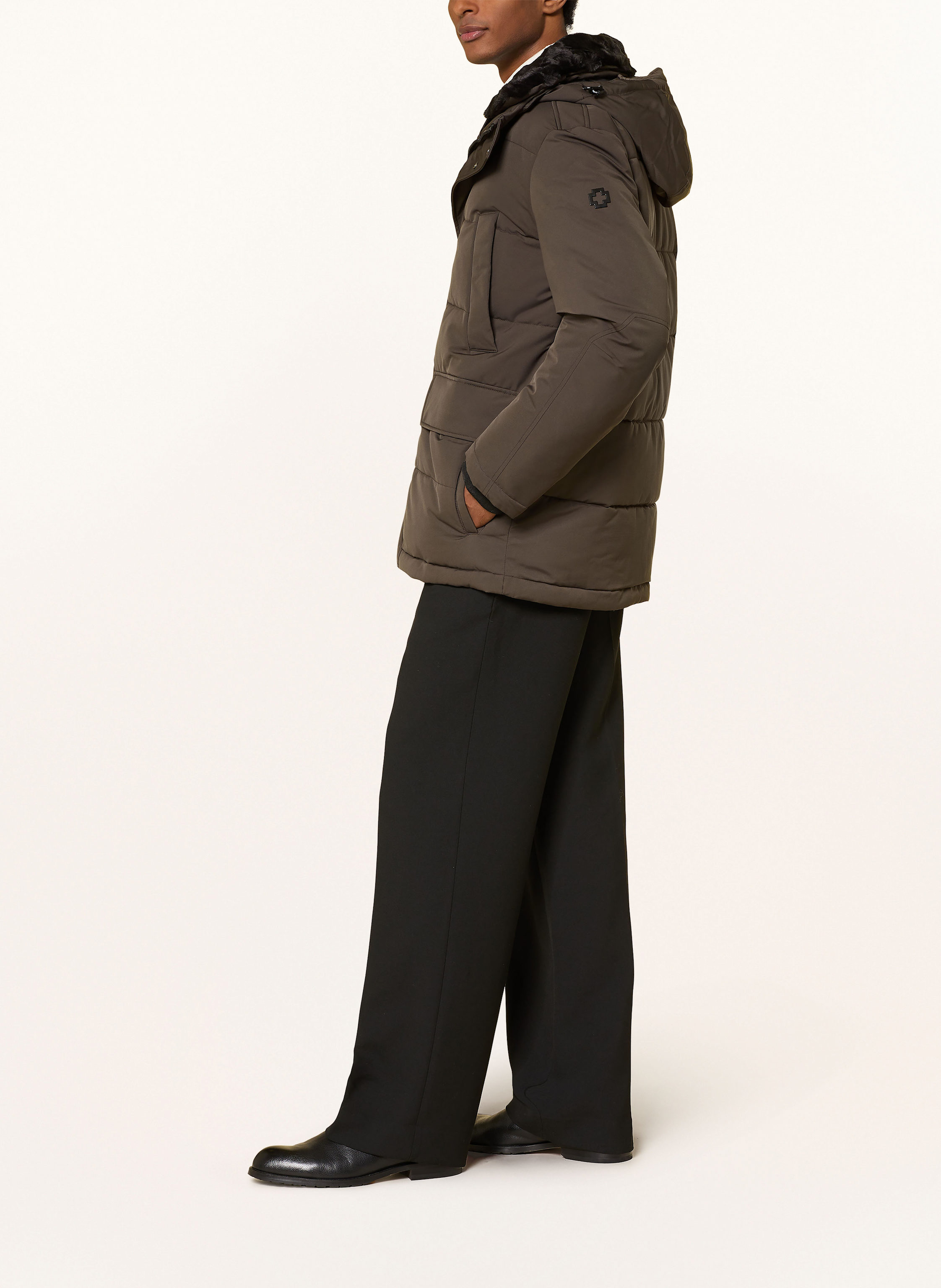 Thumbnail - Strellson Parka Plaza 2.0 Mit Kunstpelz braun