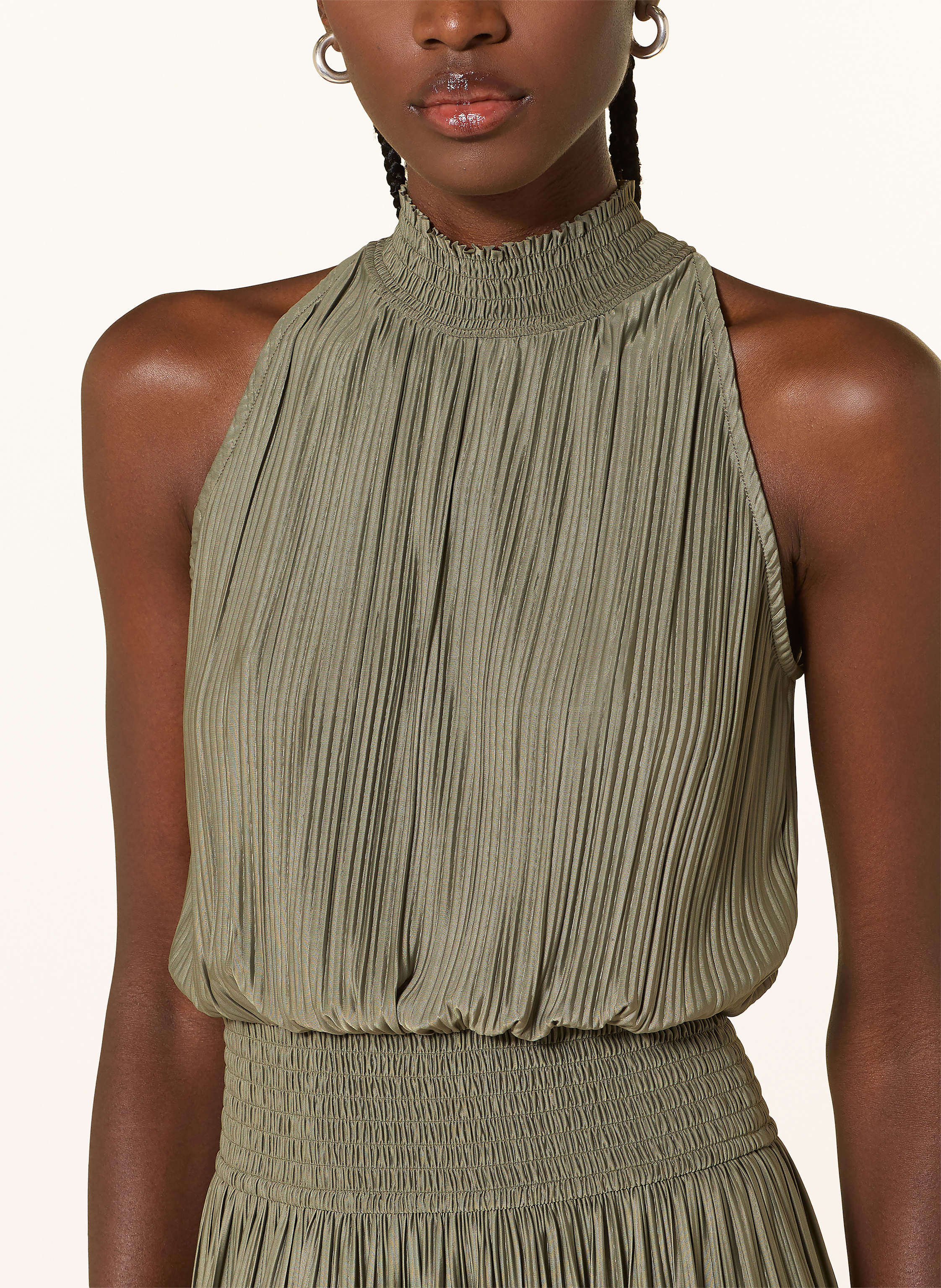 Thumbnail - Samsøe  Samsøe Plisseekleid Uma gruen