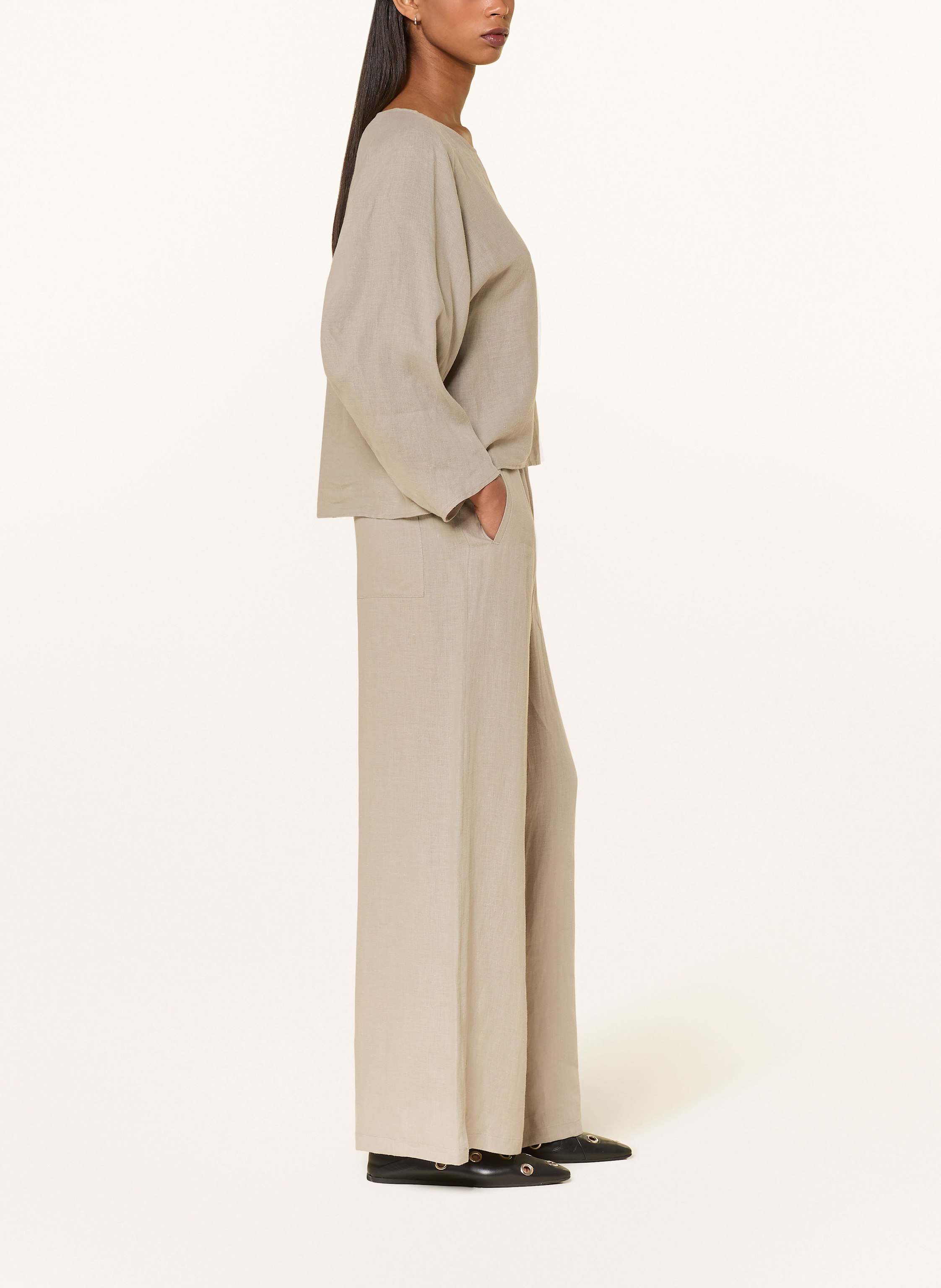 Thumbnail - Drykorn Leinenhose Ceiling gruen