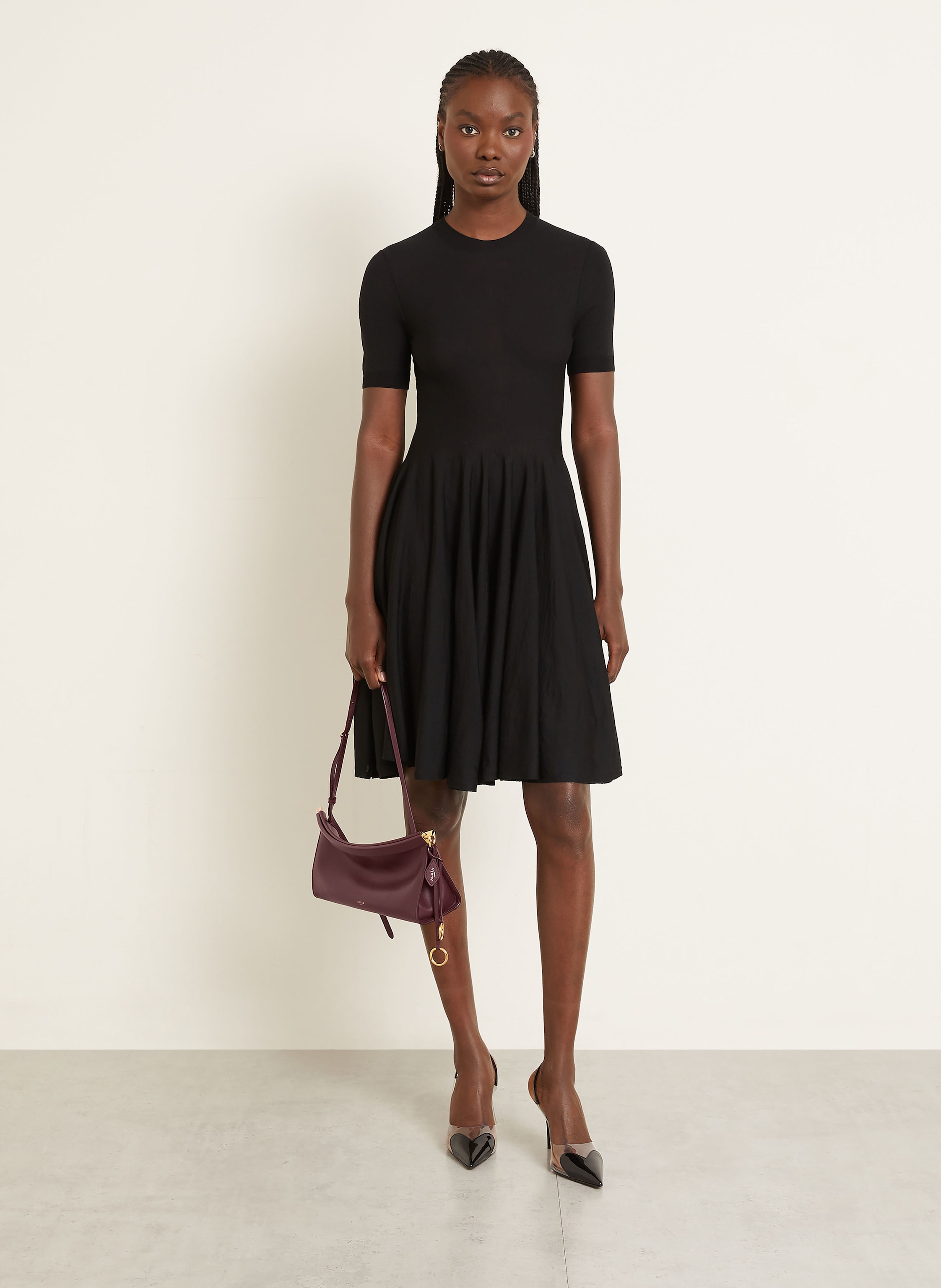 Thumbnail - Alaïa Schultertasche East West Medium rot