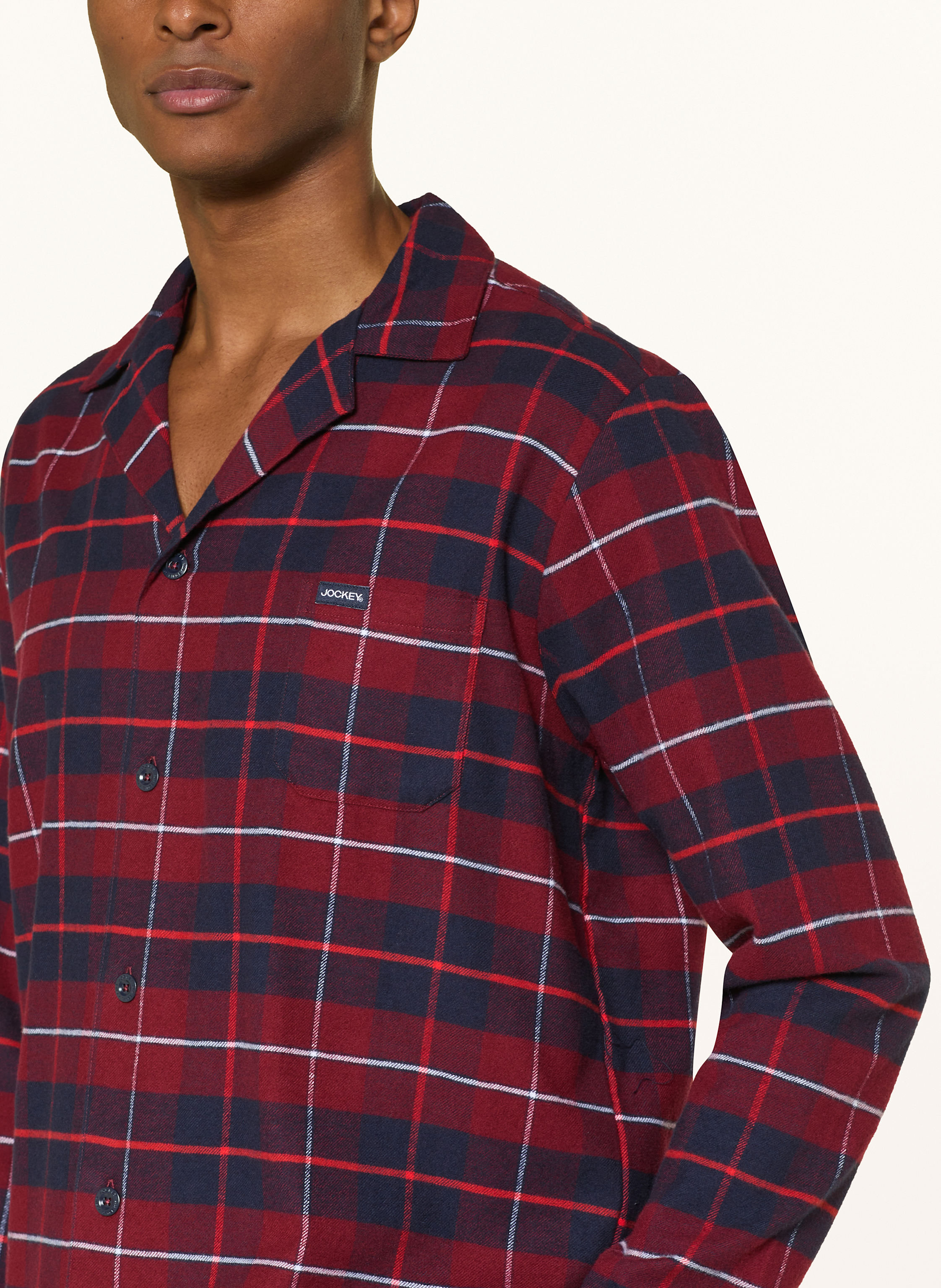 Thumbnail - Jockey Schlafanzug Everyday Aus Flanell rot