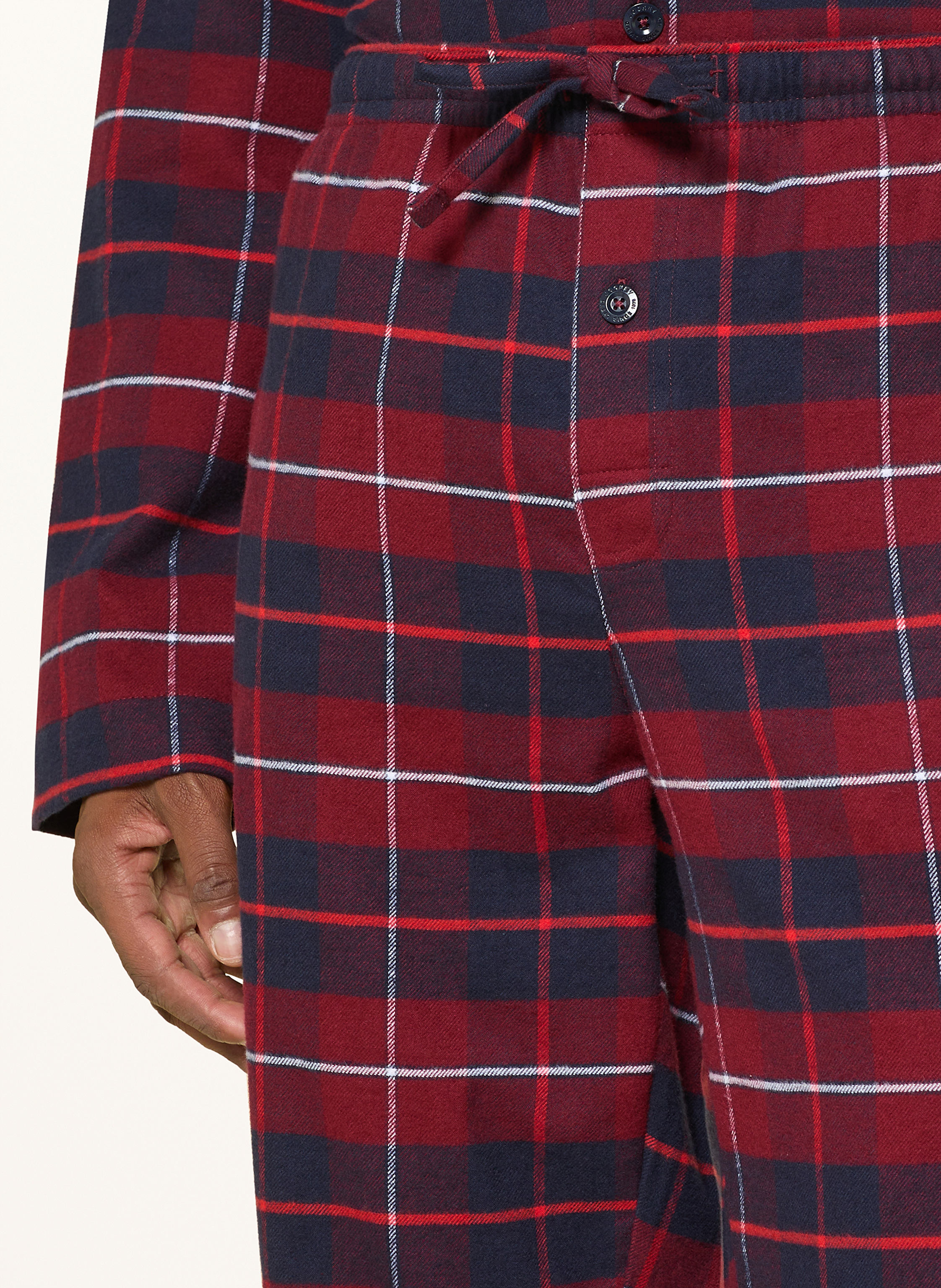 Thumbnail - Jockey Schlafanzug Everyday Aus Flanell rot