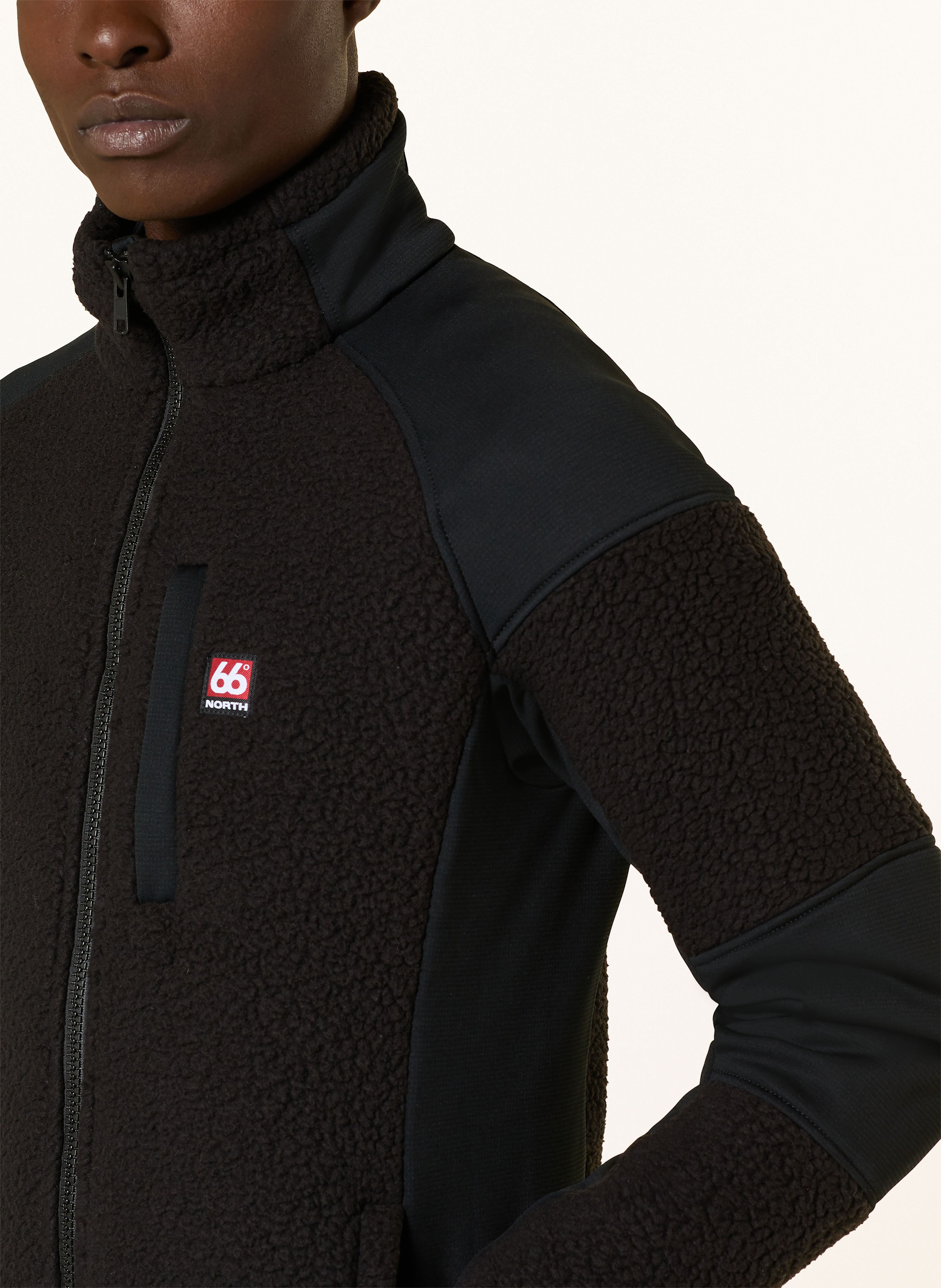 Thumbnail - 66°North Fleecejacke Tindur schwarz