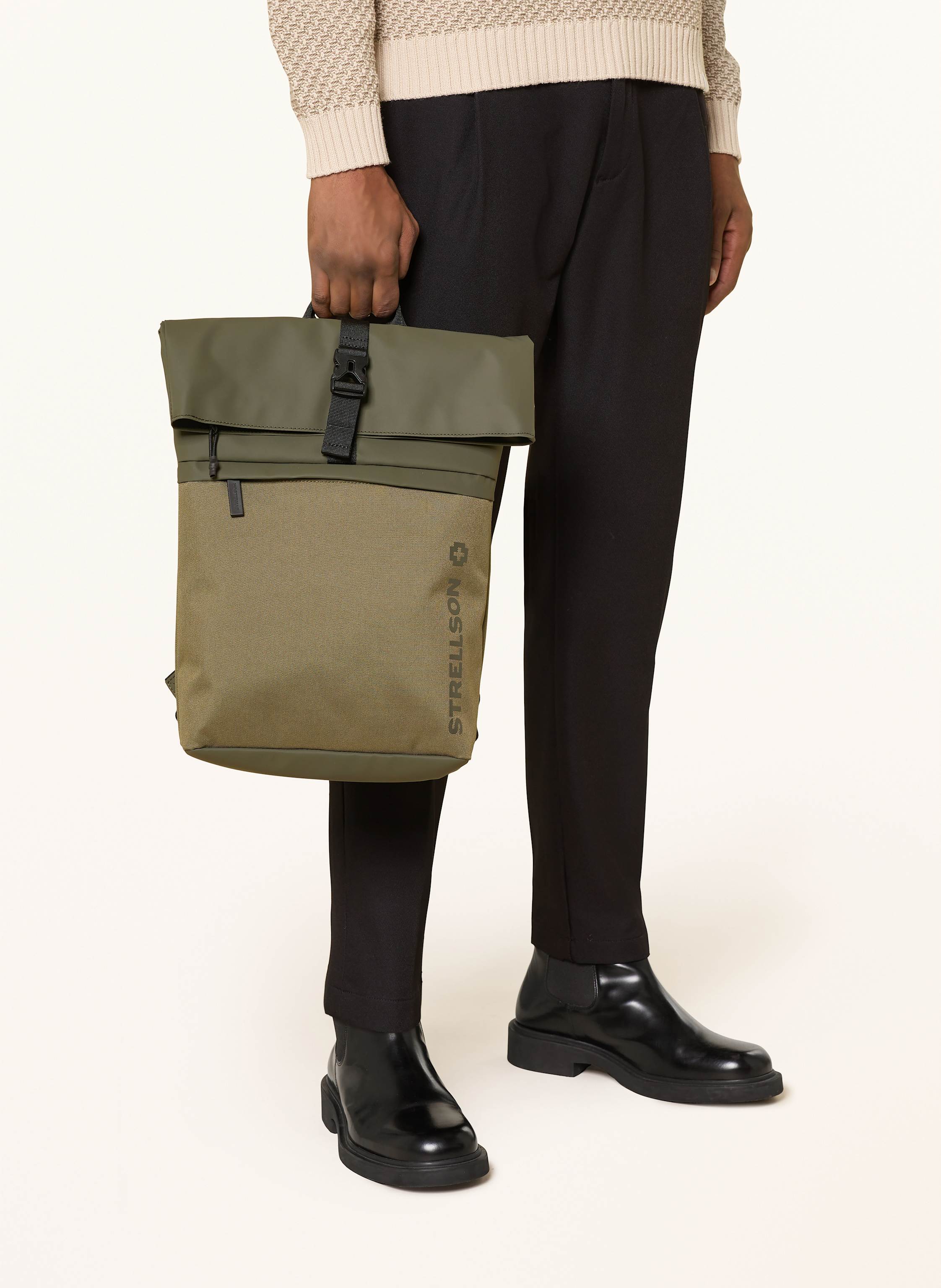 Thumbnail - Strellson Rucksack Alperton Eddie Mit Laptop-Fach gruen