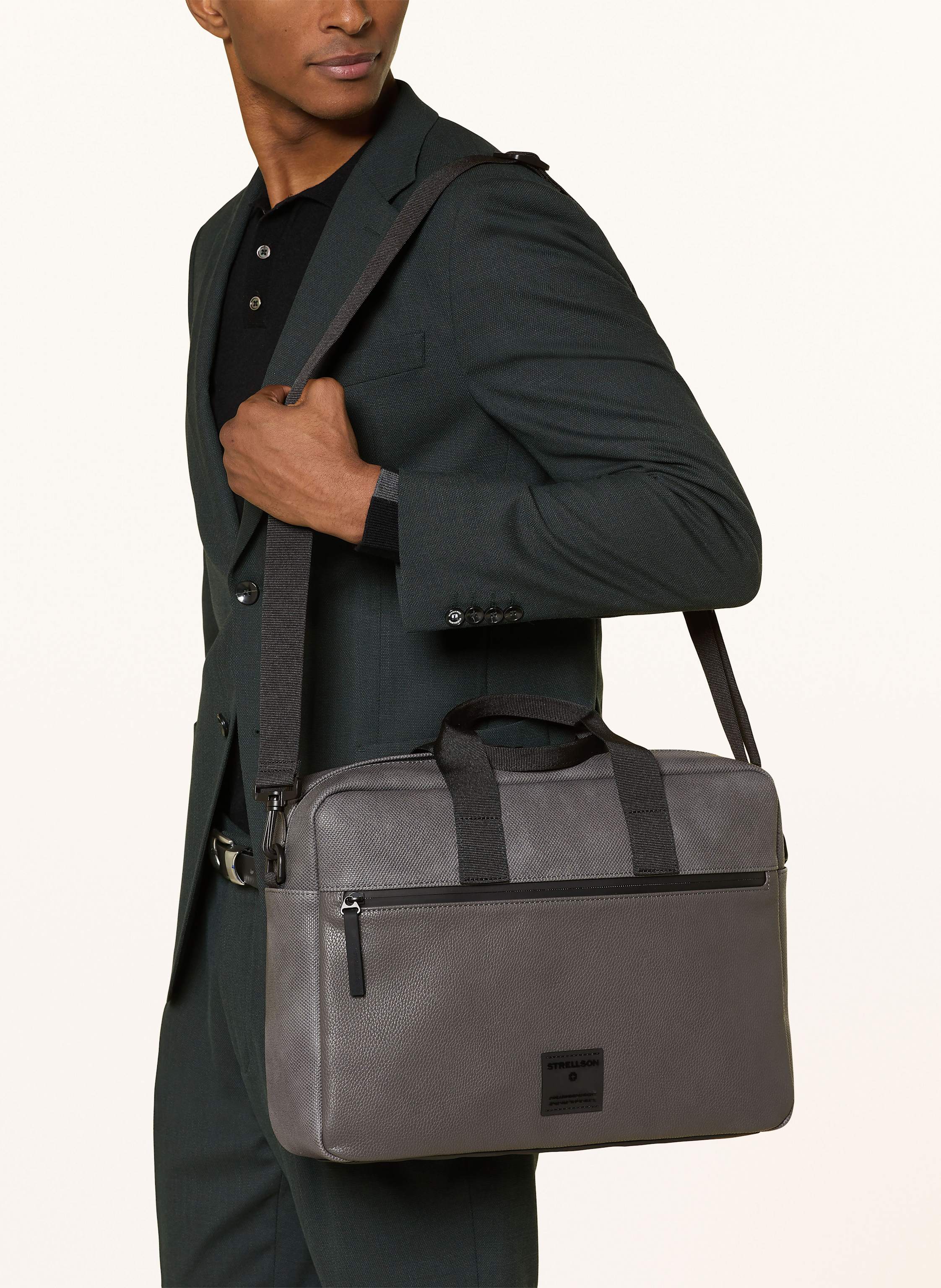 Thumbnail - Strellson Laptop-Tasche Charles grau