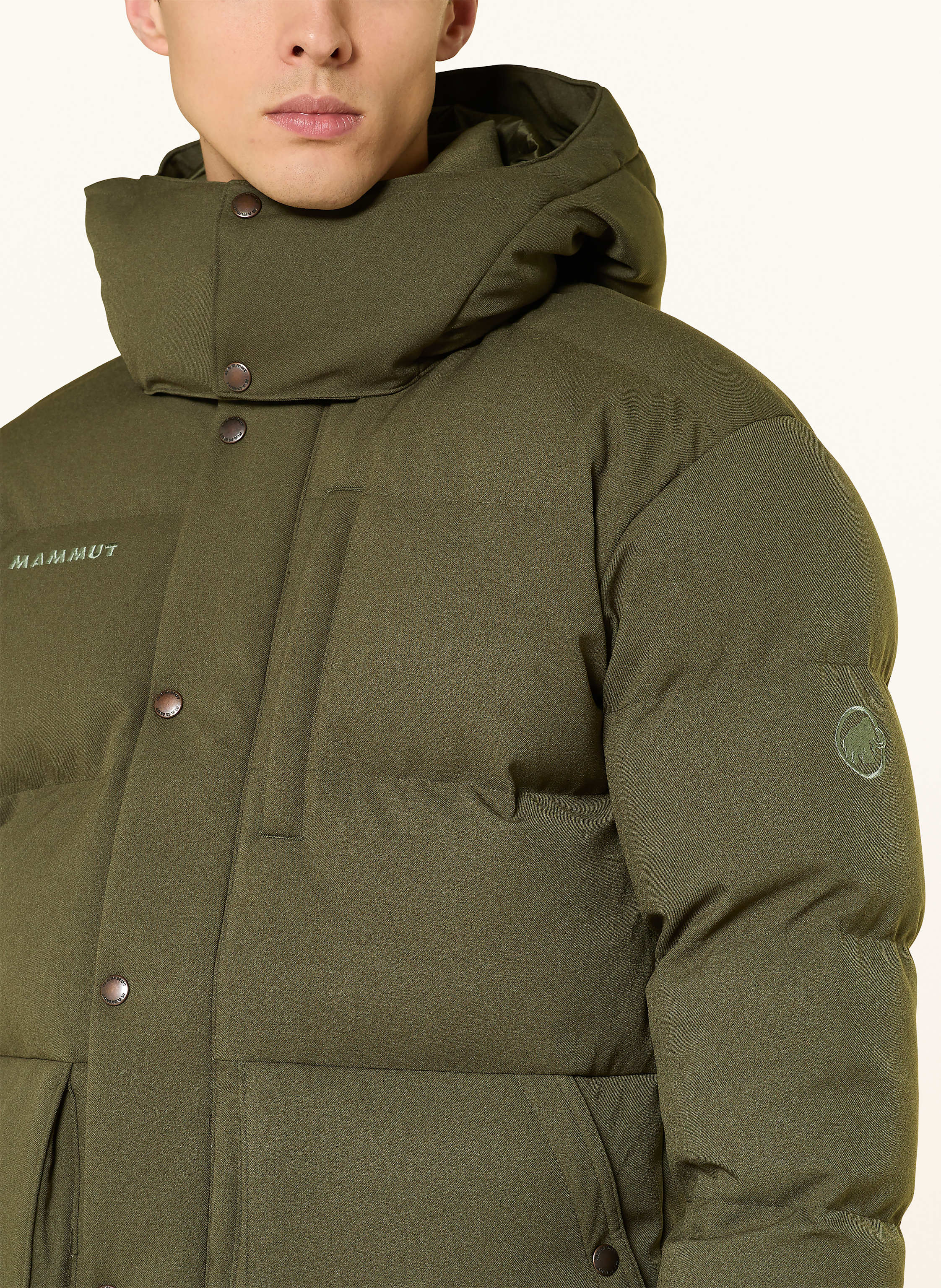 Thumbnail - Mammut Daunenjacke Roseg 2.0 In Mit Abnehmbarer Kapuze gruen