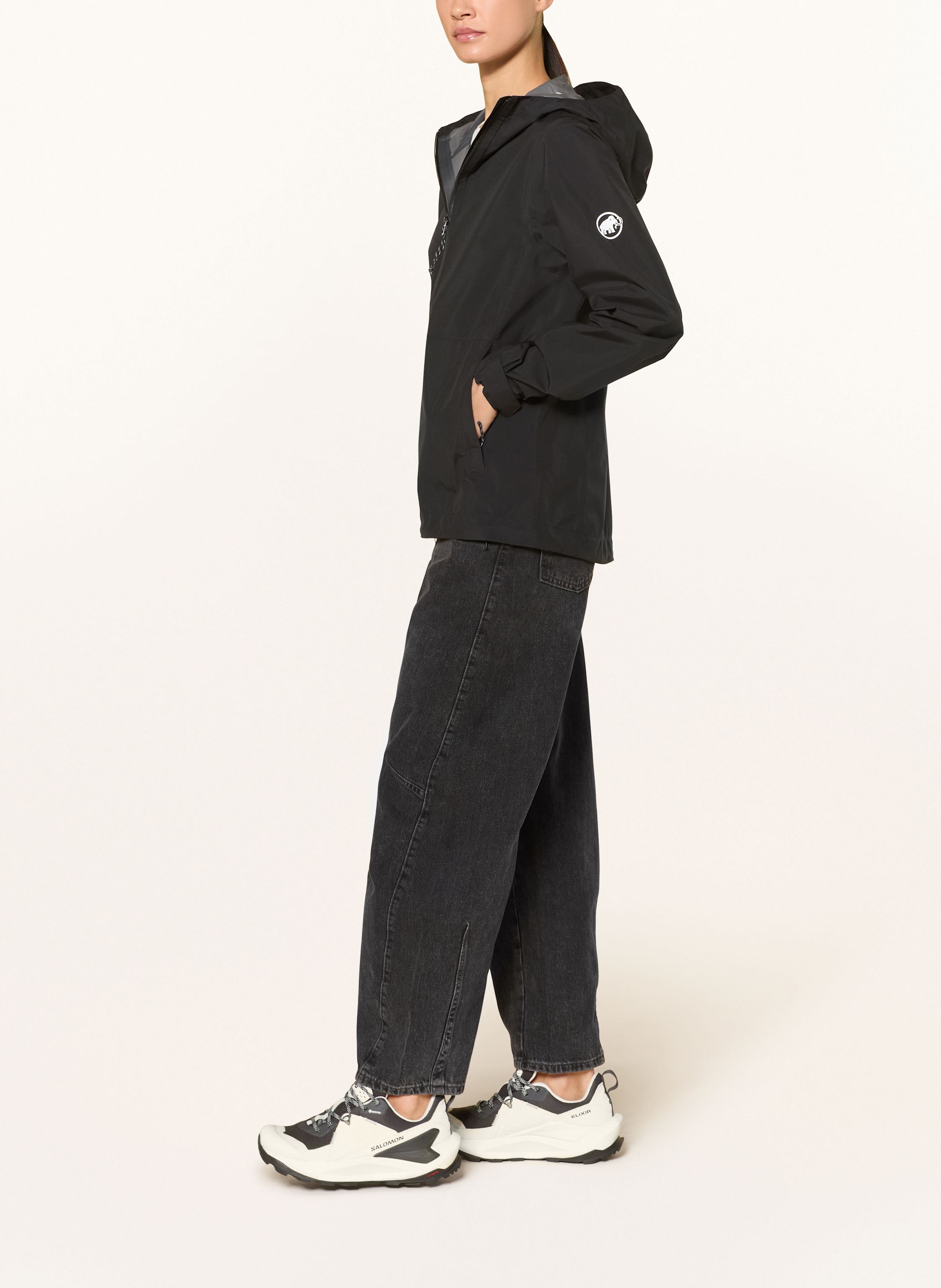 Thumbnail - Mammut Hardshell-Jacke Linard Light Hs Hooded schwarz