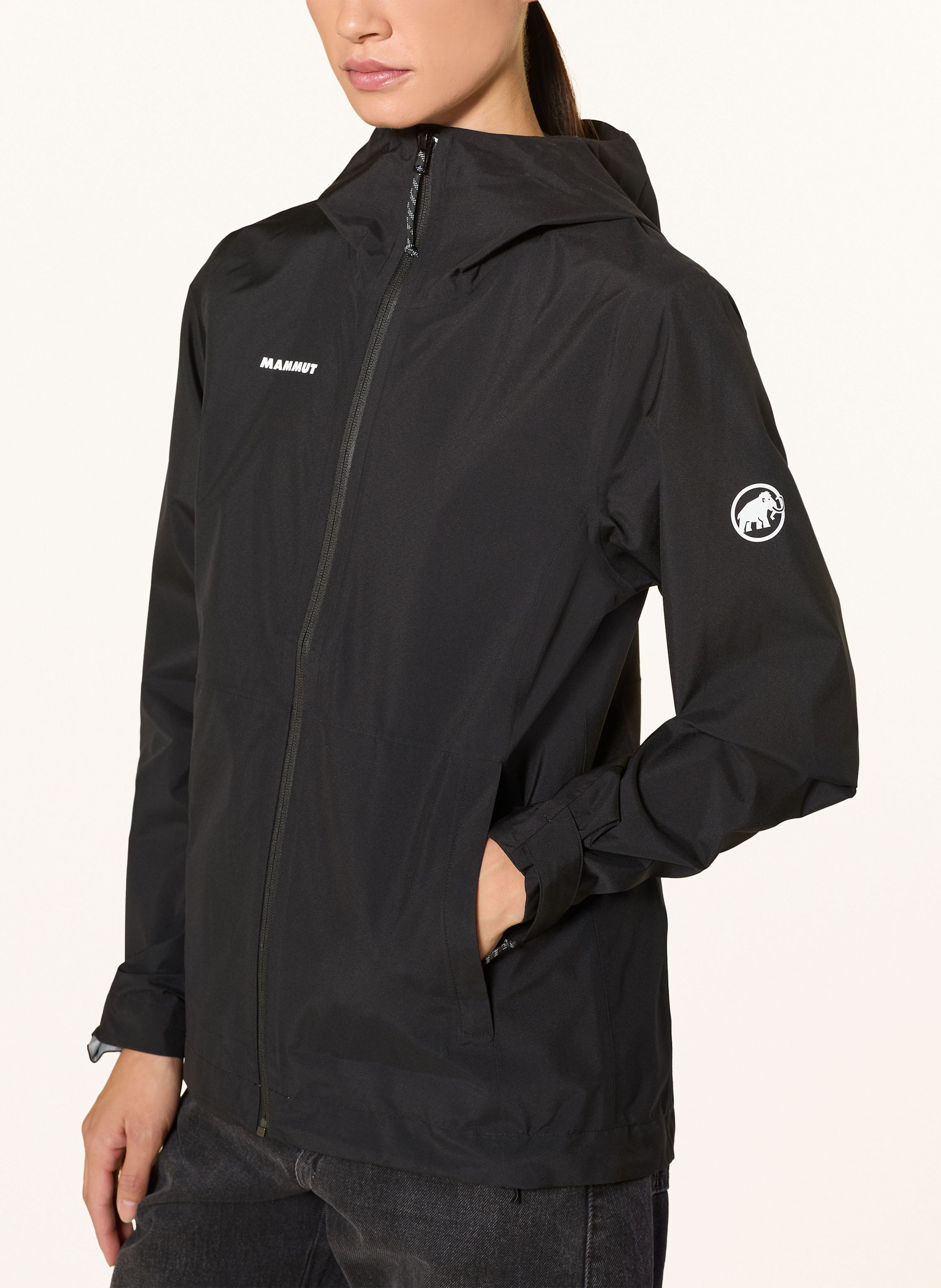 Thumbnail - Mammut Hardshell-Jacke Linard Light Hs Hooded schwarz
